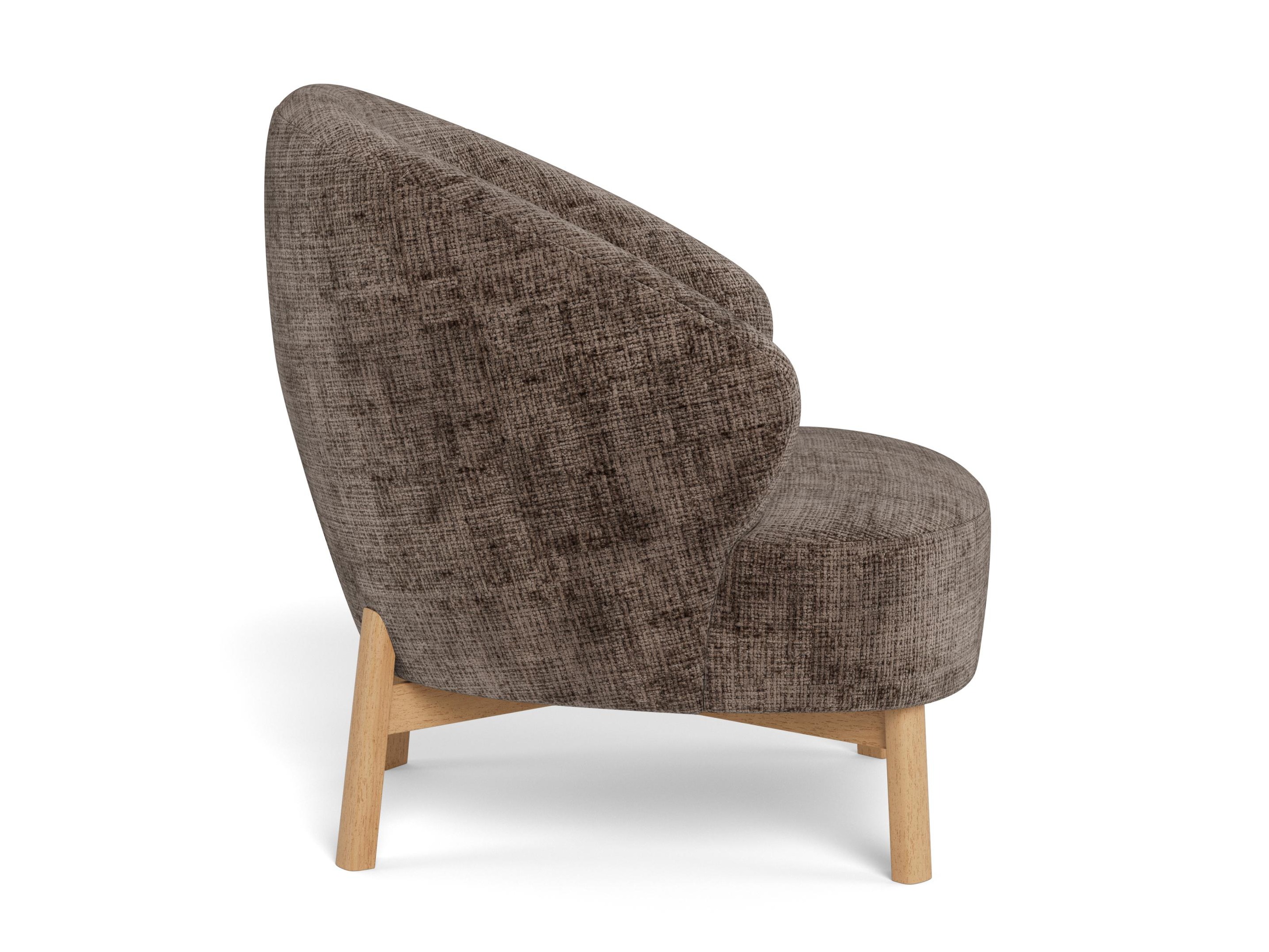 Sillón Norsica 1064 (Marrón oscuro + Roble)