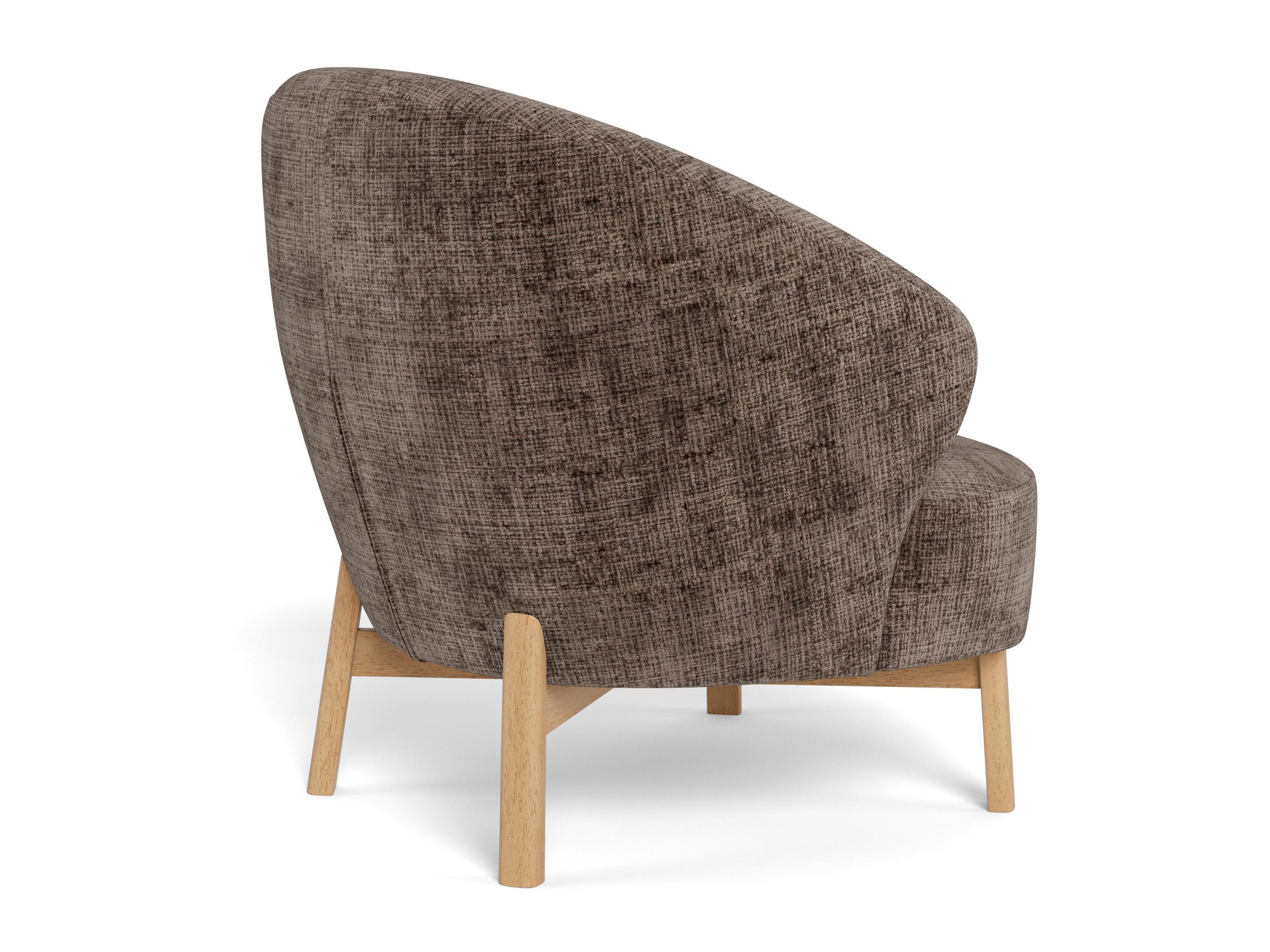 Sillón Norsica 1064 (Marrón oscuro + Roble)