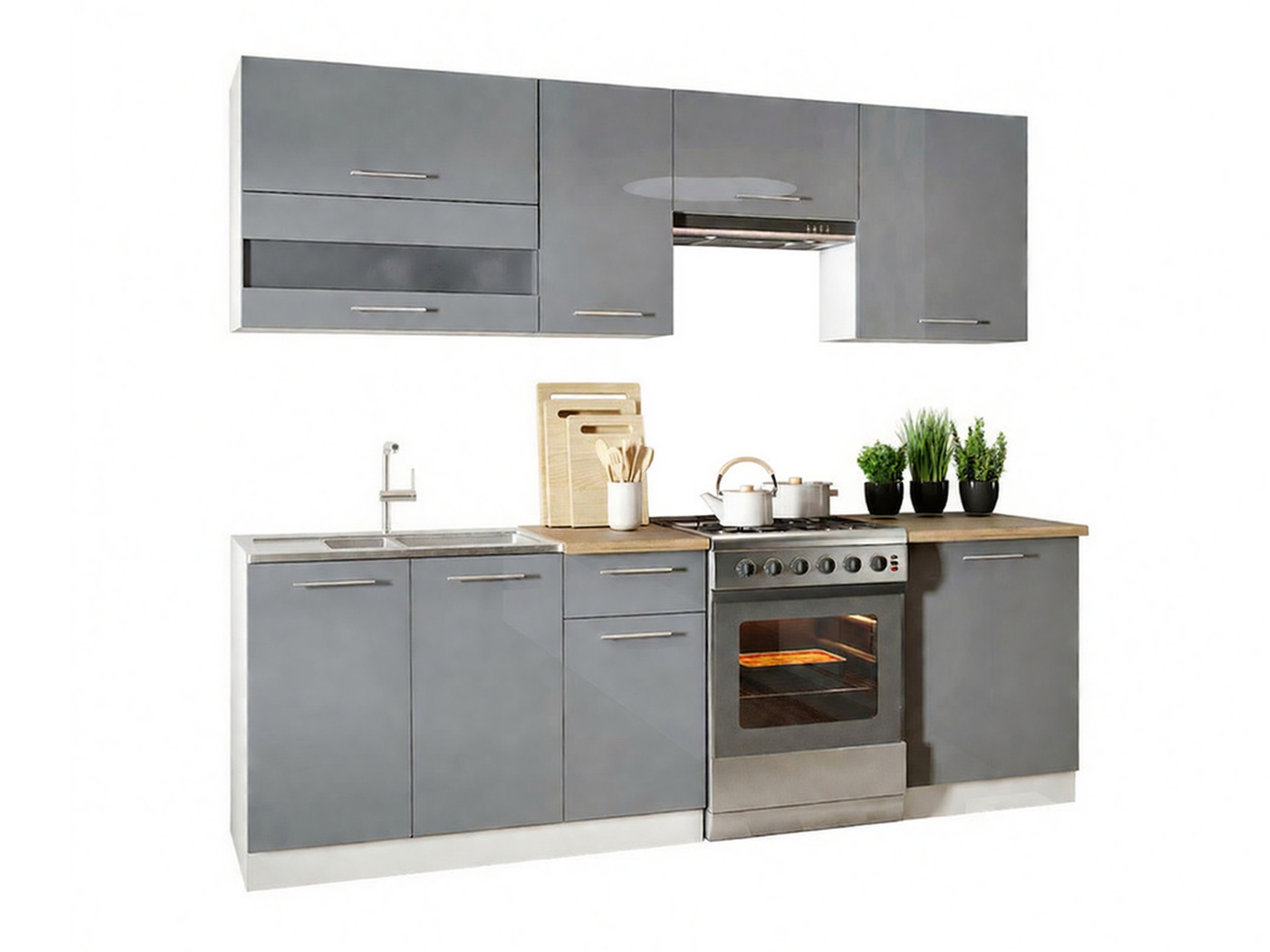 Conjunto de cocina modular Tiffa Grey 106