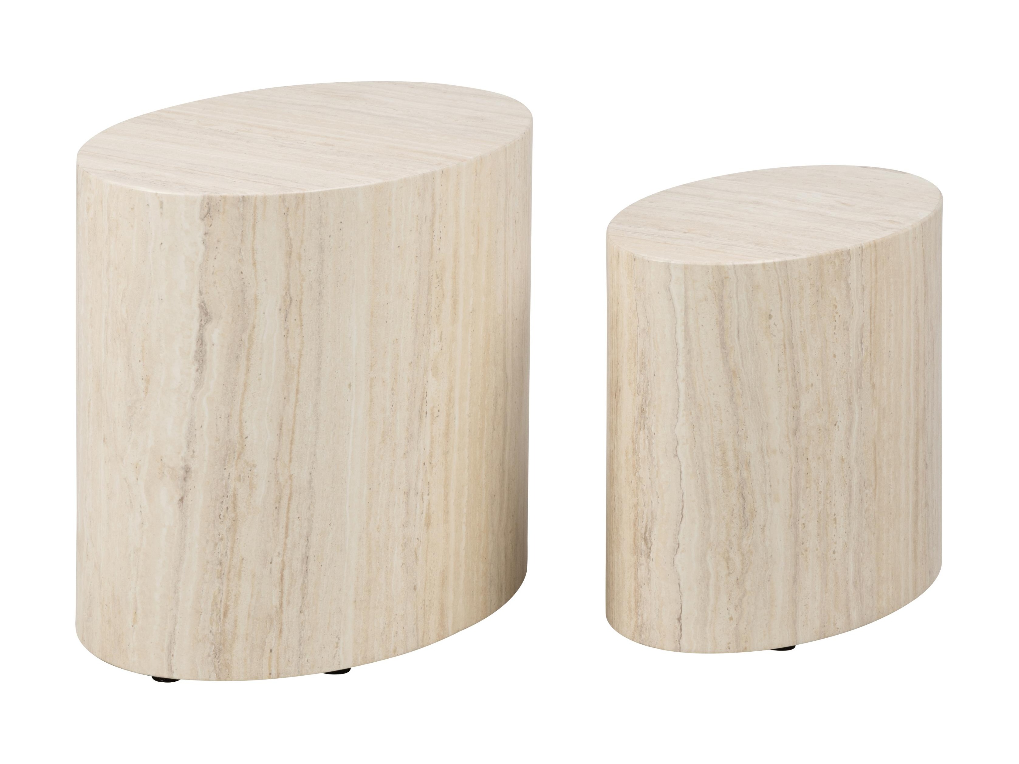 Conjunto de mesas auxiliares Norsica 587 (Beige)