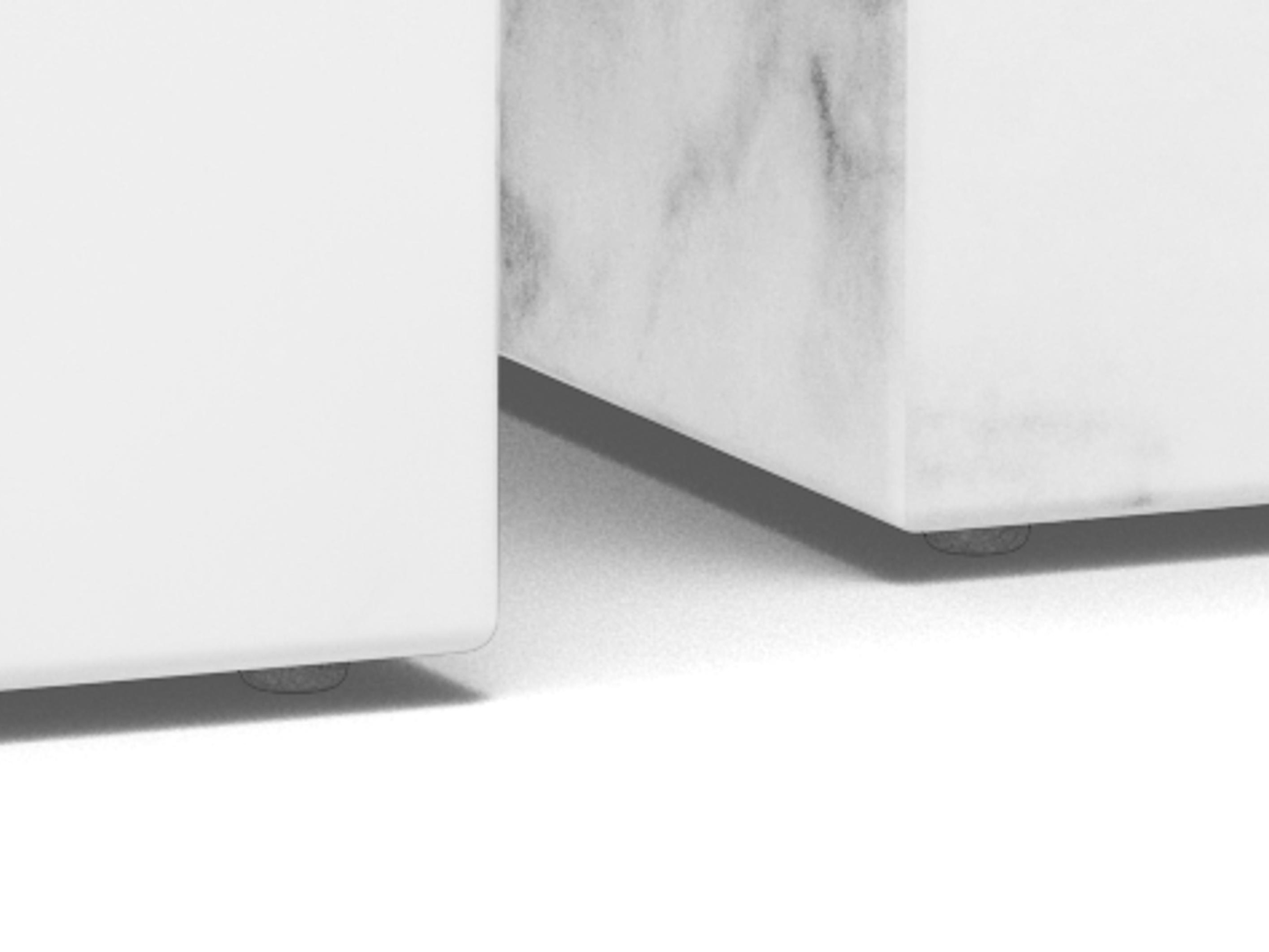 Conjunto mesa de centro Norsica 603 (Mármol blanco)