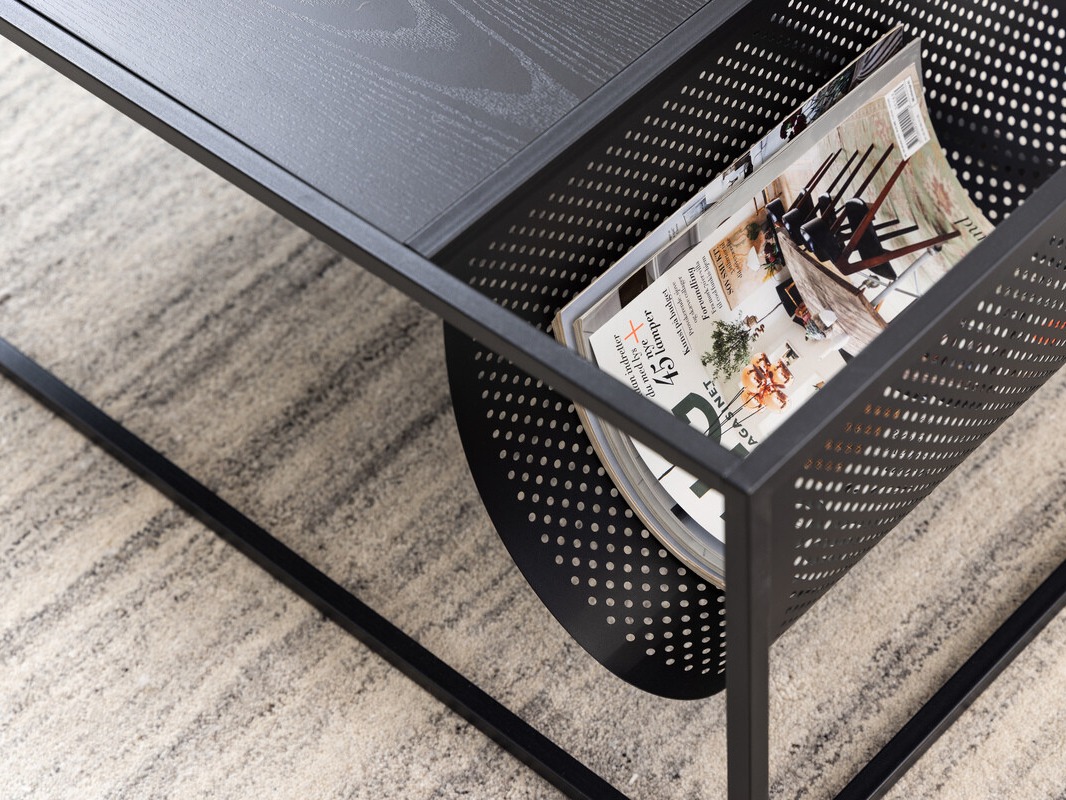Mesa de centro Norsica Sevferi 130 (Cenizas negro + Negro)