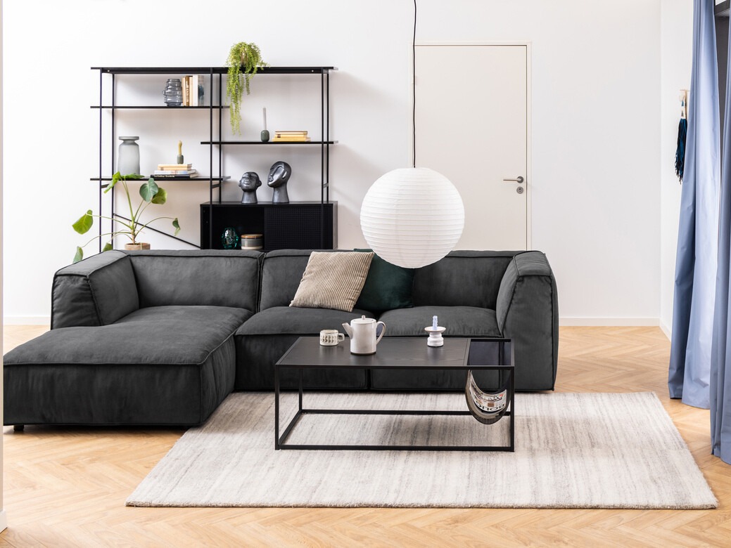 Mesa de centro Norsica Sevferi 130 (Cenizas negro + Negro)