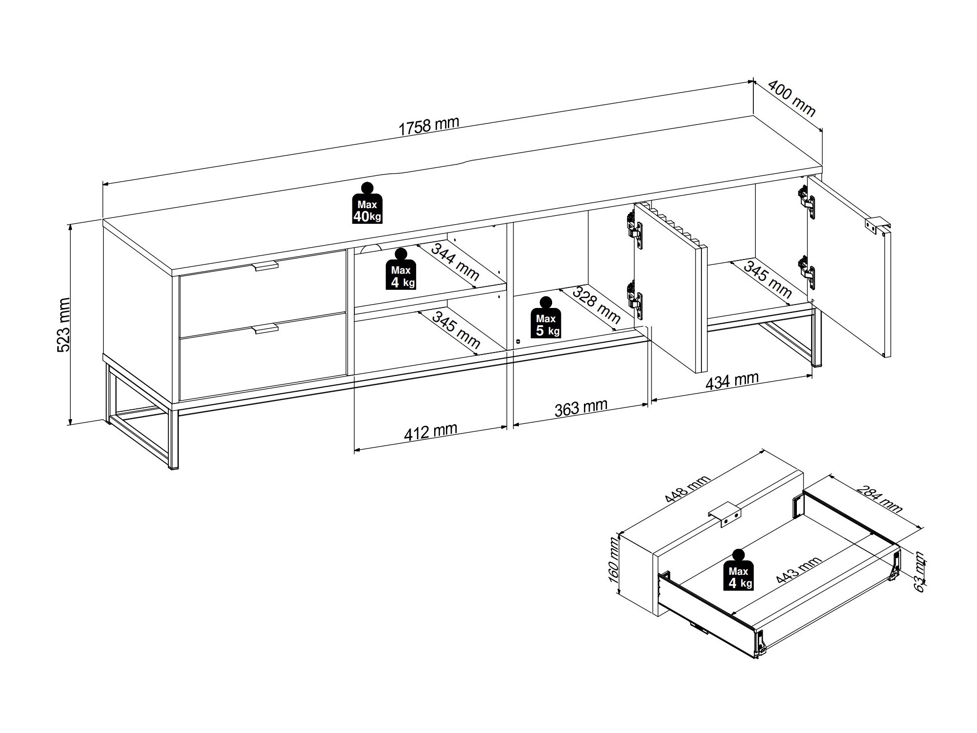 Conjunto de salón Sondelu 106