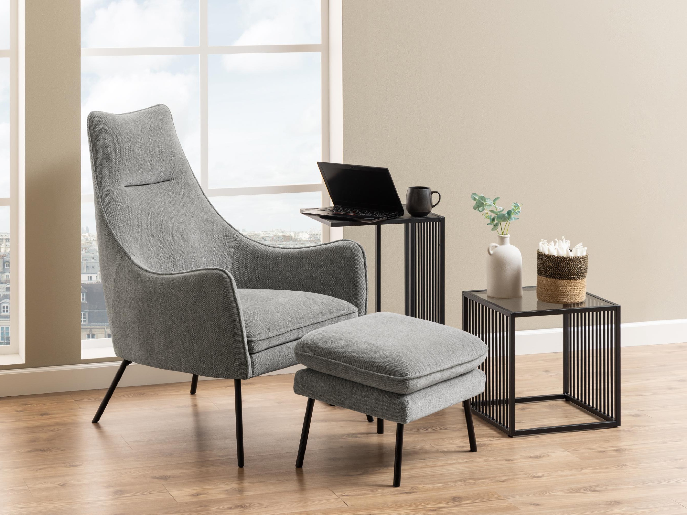Mesa auxiliar Norsica Livevai 102 (Negro)