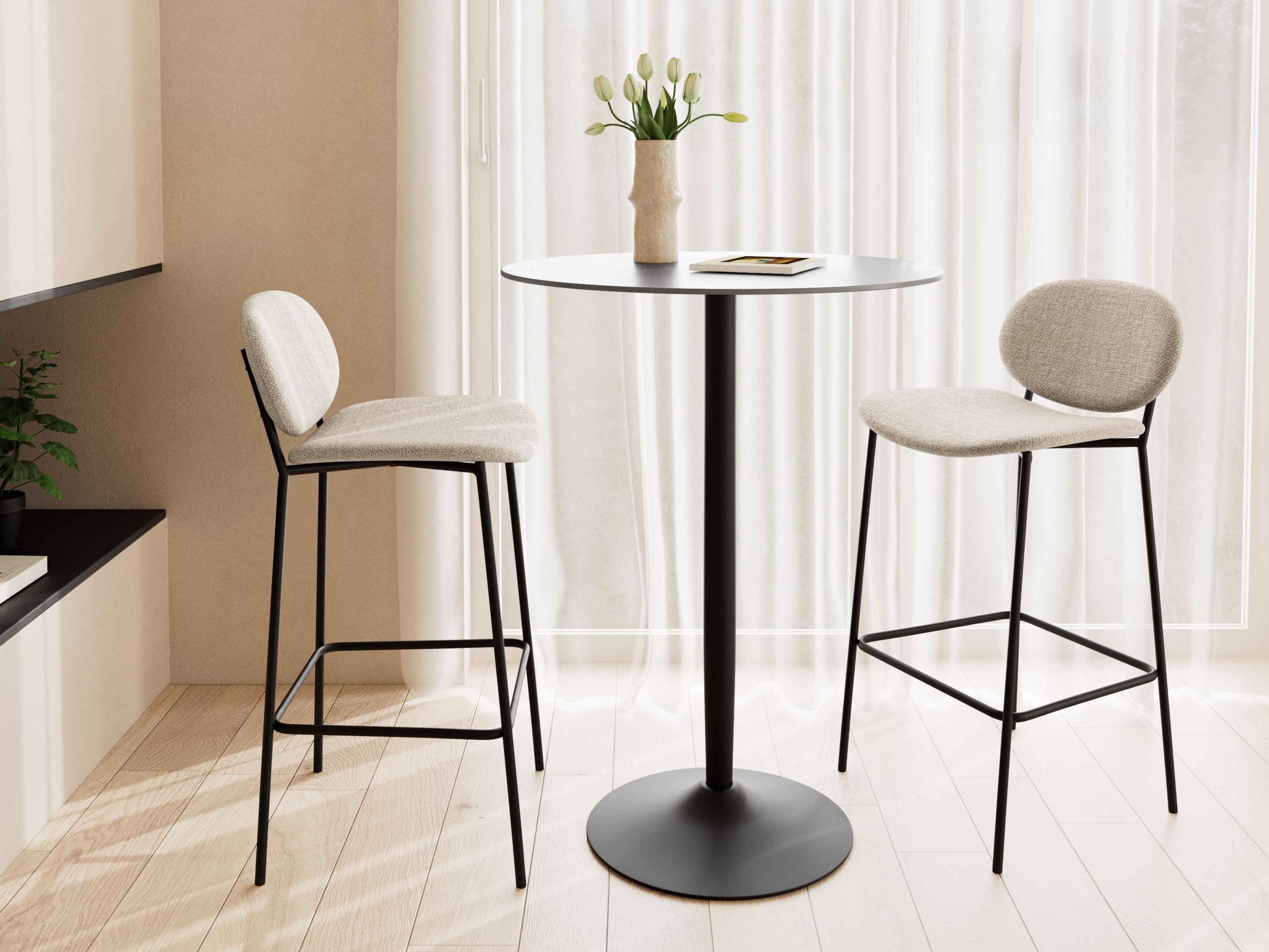 Mesa de bar Norsica 863 (Mármol negro)