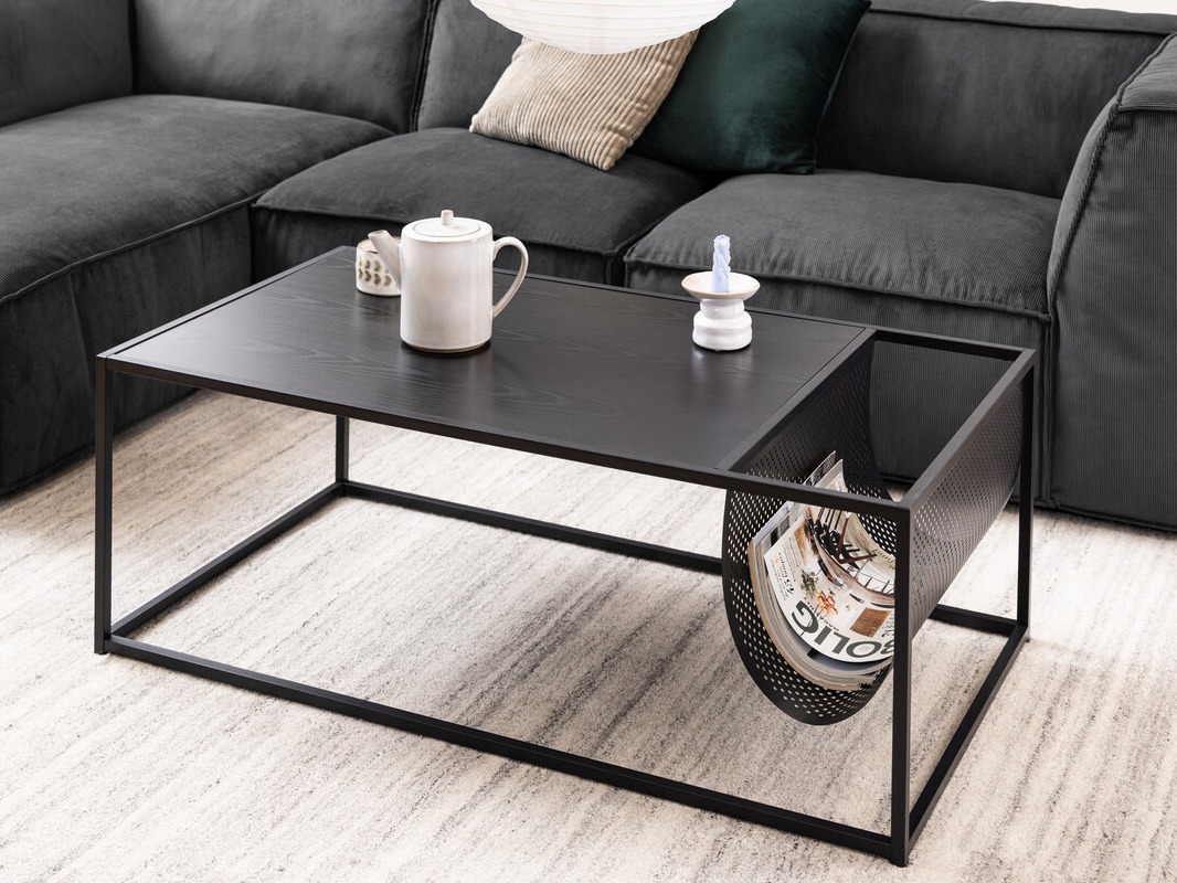 Mesa de centro Norsica Sevferi 130 (Cenizas negro + Negro)