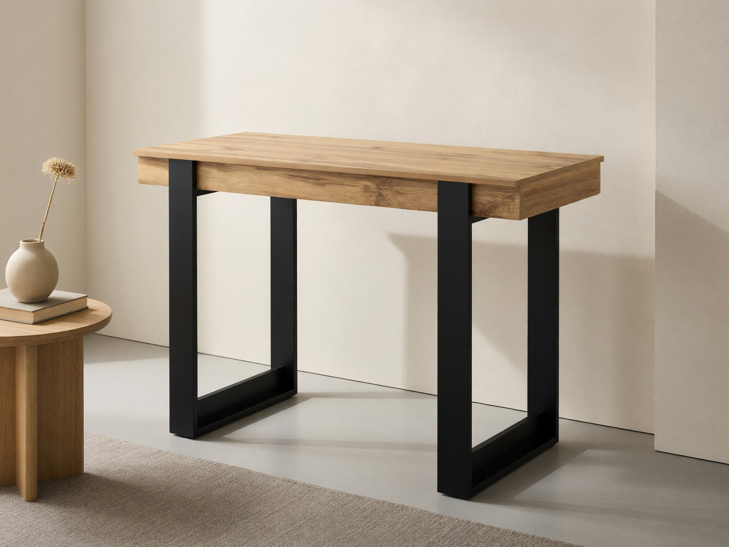 Mesa de oficina Denton 609 (Roble + Negro)