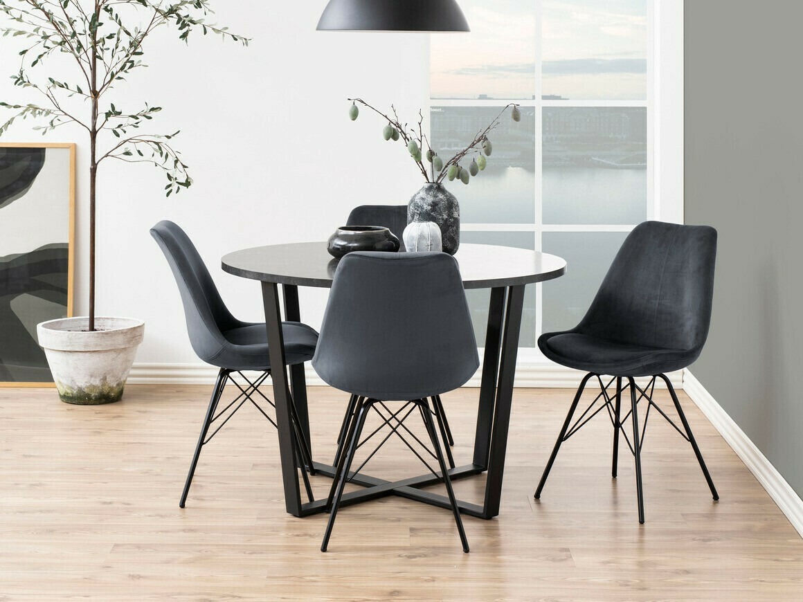 Mesa Norsica 309 (Mármol negro + Negro)