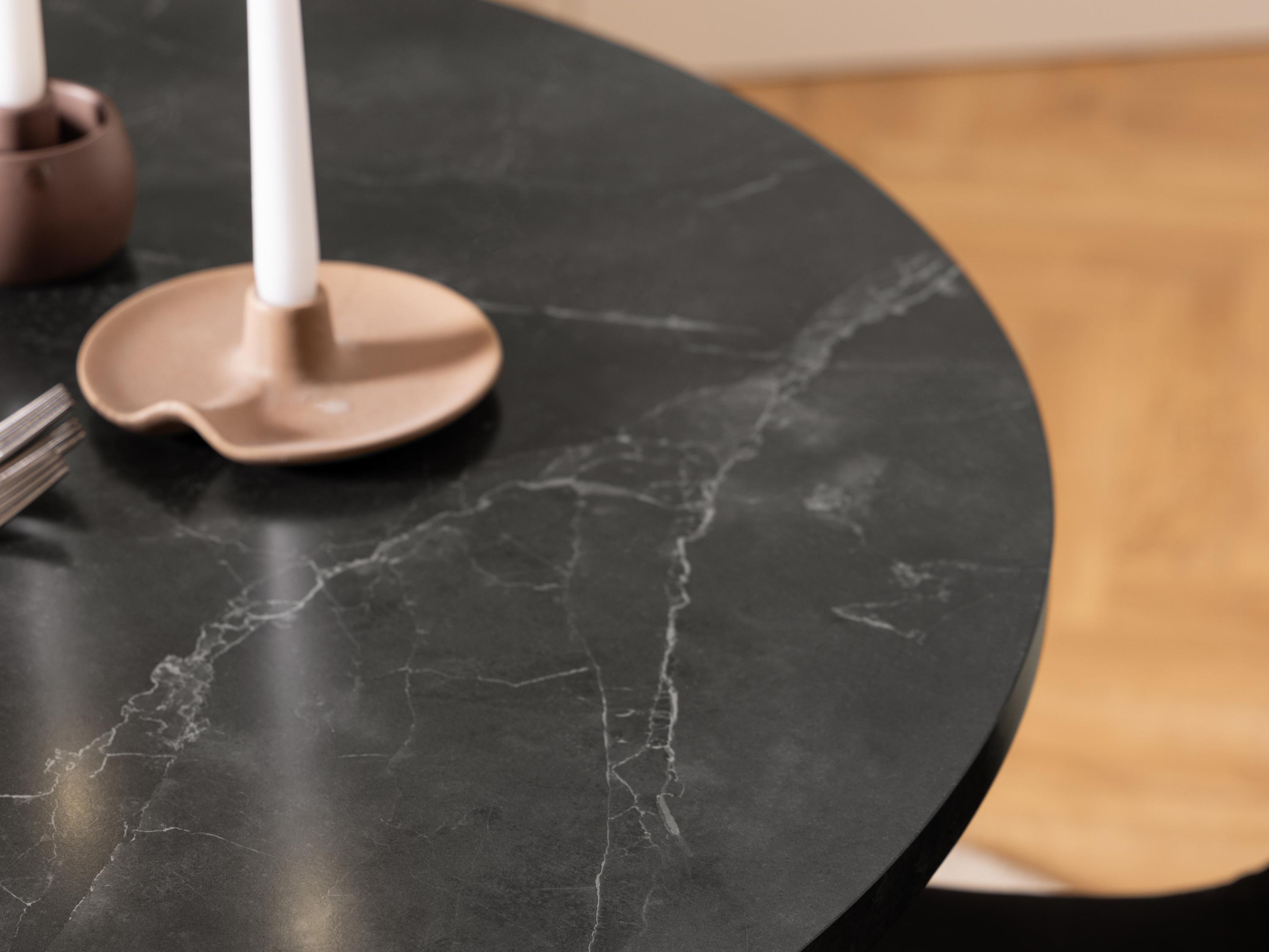 Mesa Norsica 309 (Mármol negro + Negro)
