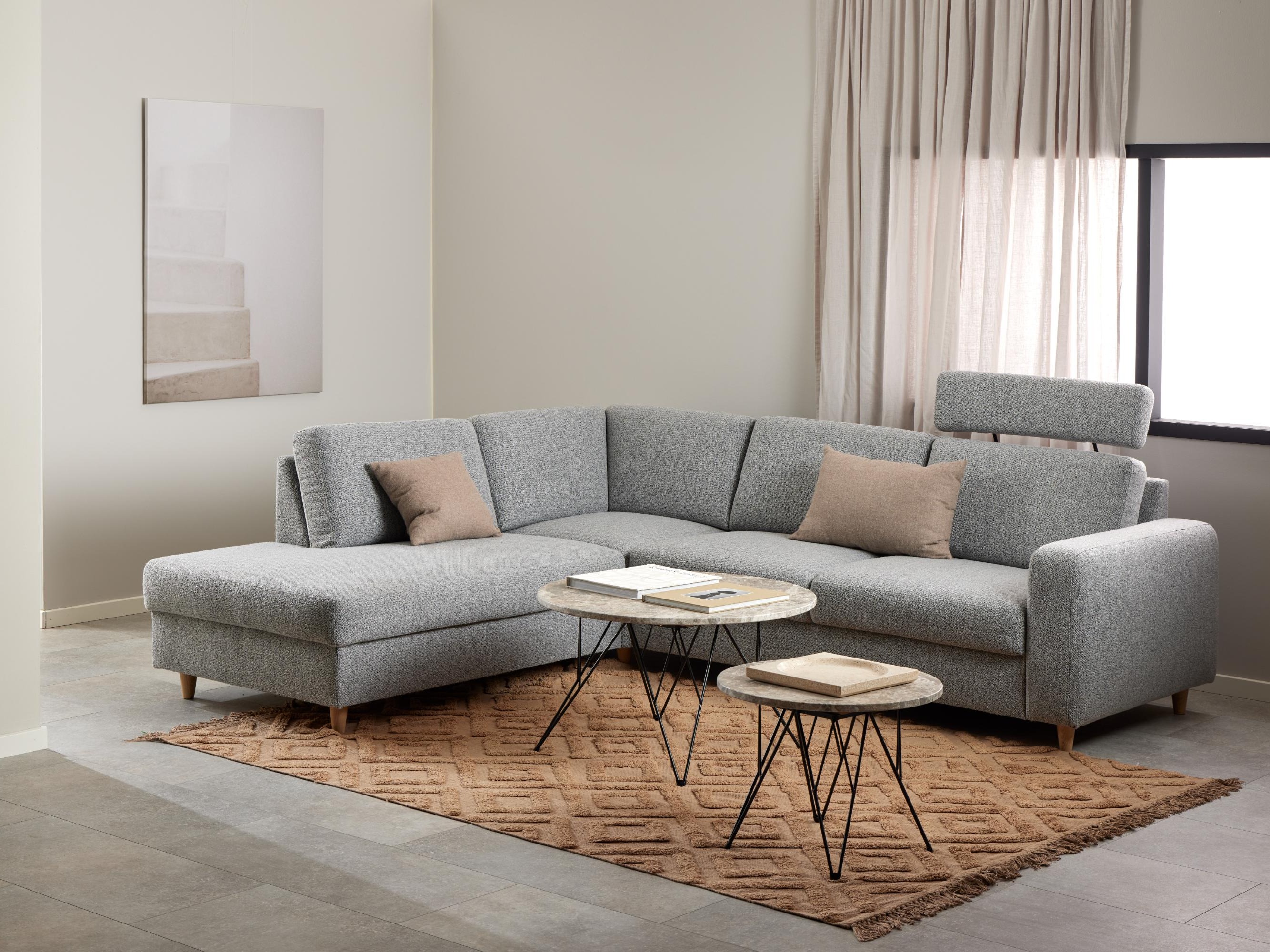 Mesa de centro Norsica 819 (Gris + Negro)