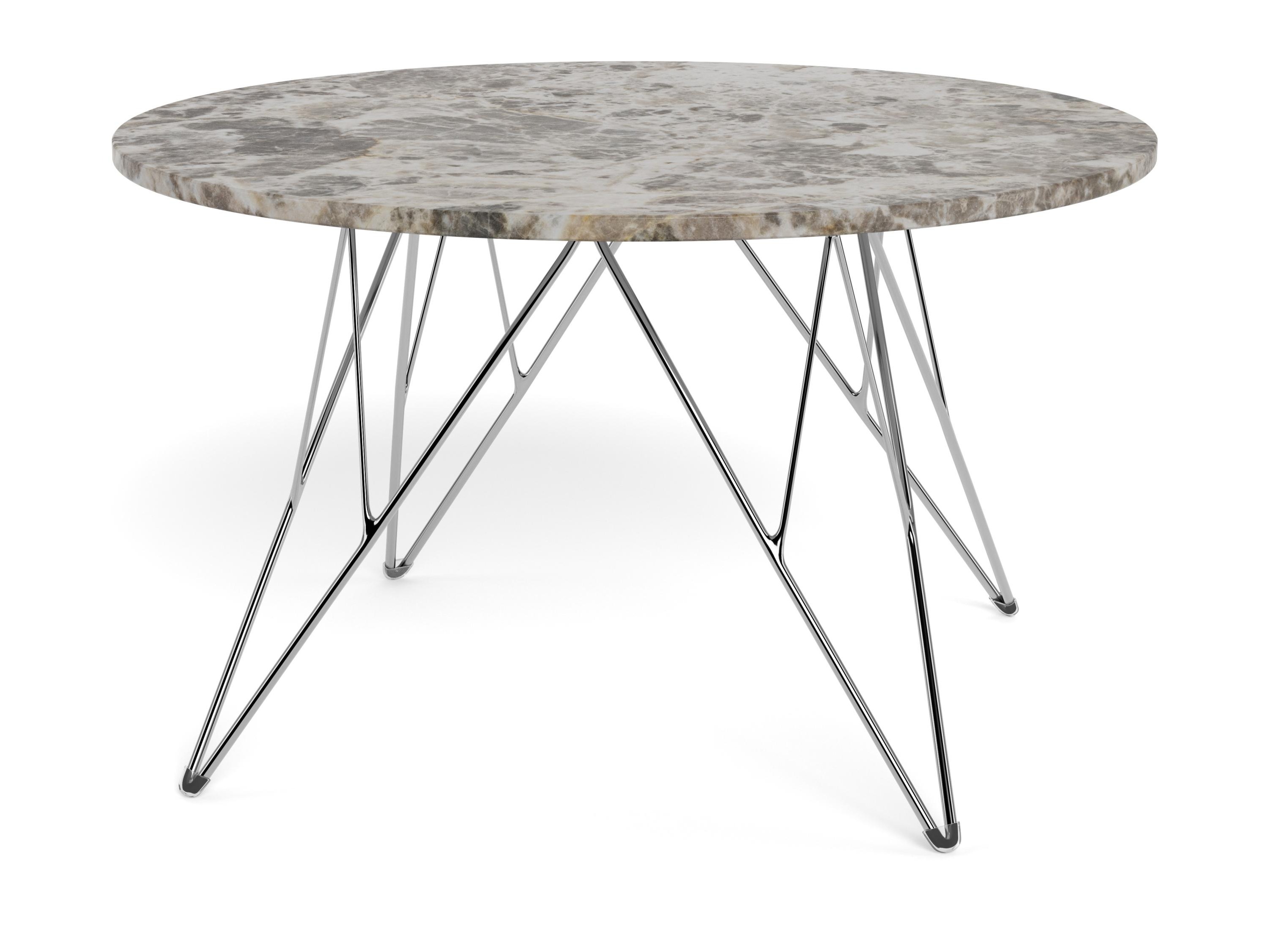 Mesa de centro Norsica 820 (Gris + Plata)