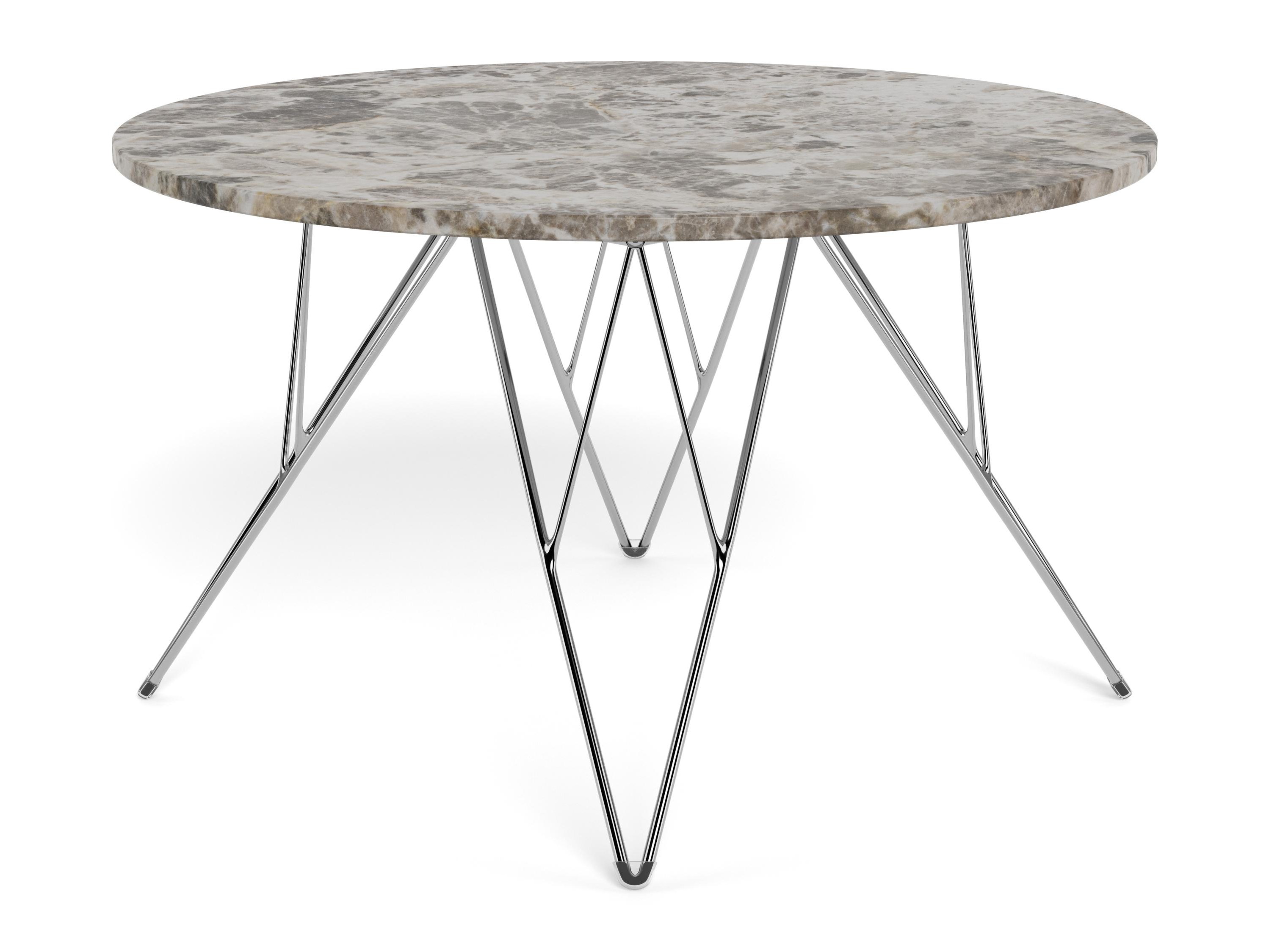Mesa de centro Norsica 820 (Gris + Plata)