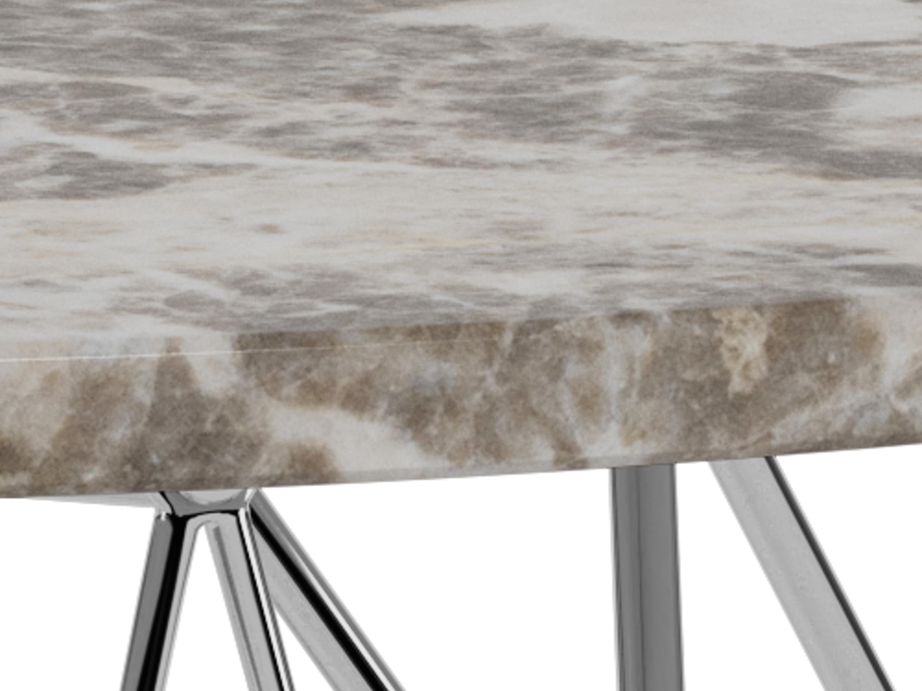 Mesa de centro Norsica 820 (Gris + Plata)