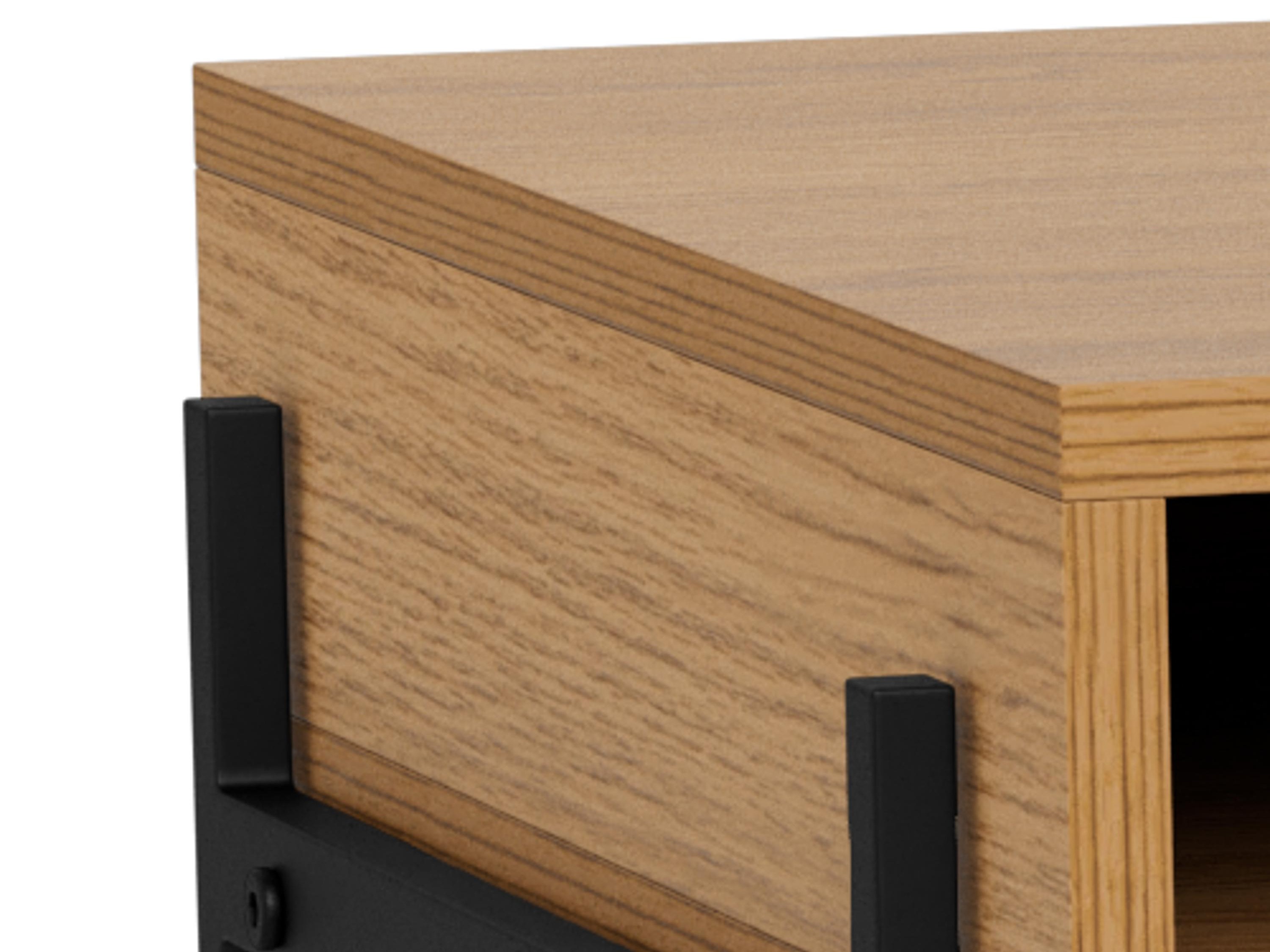 Mesa de oficina Norsica Levsori 105 (Roble salvaje)