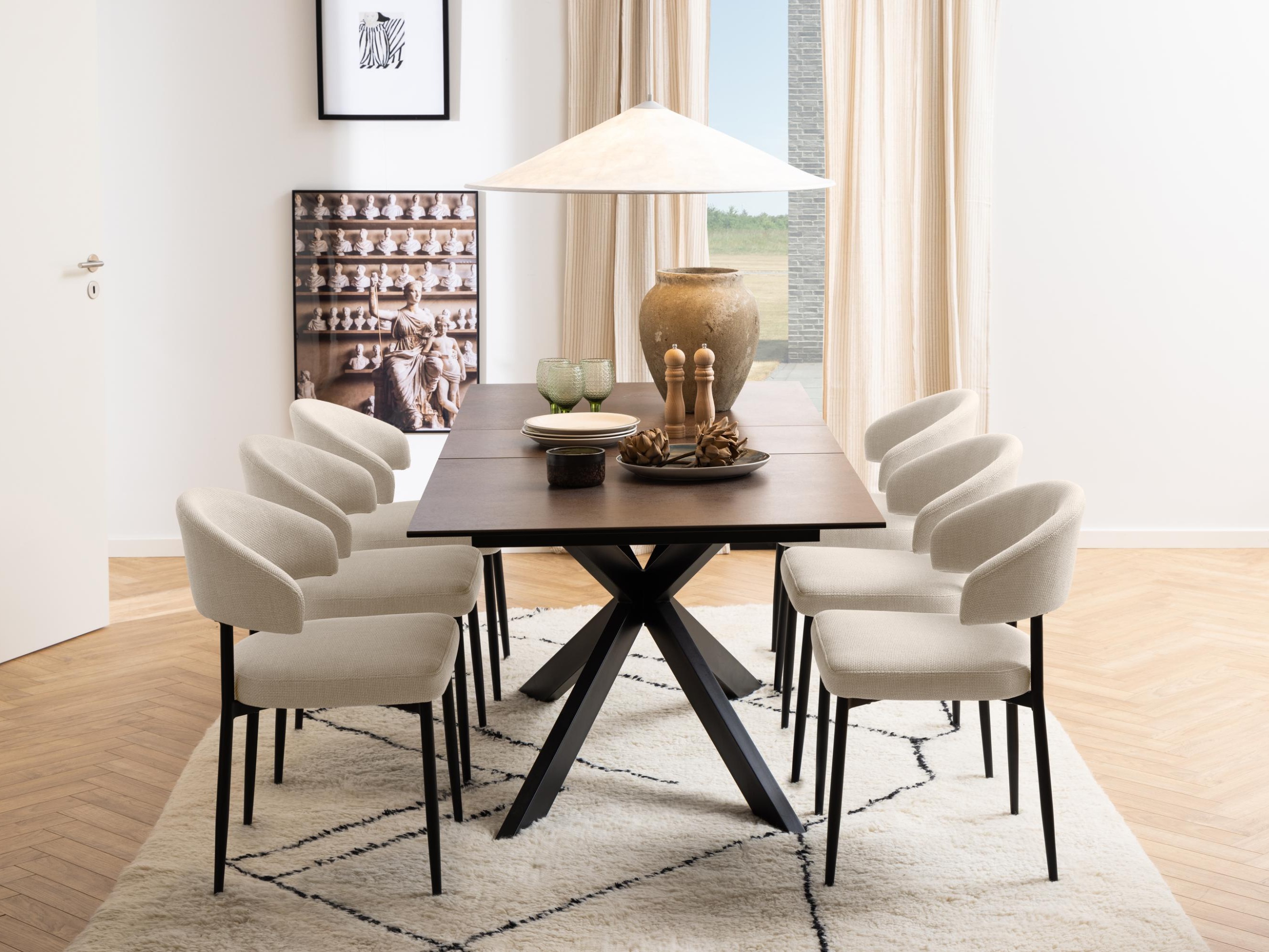 Mesa Norsica 685 (Negro + Marrón)