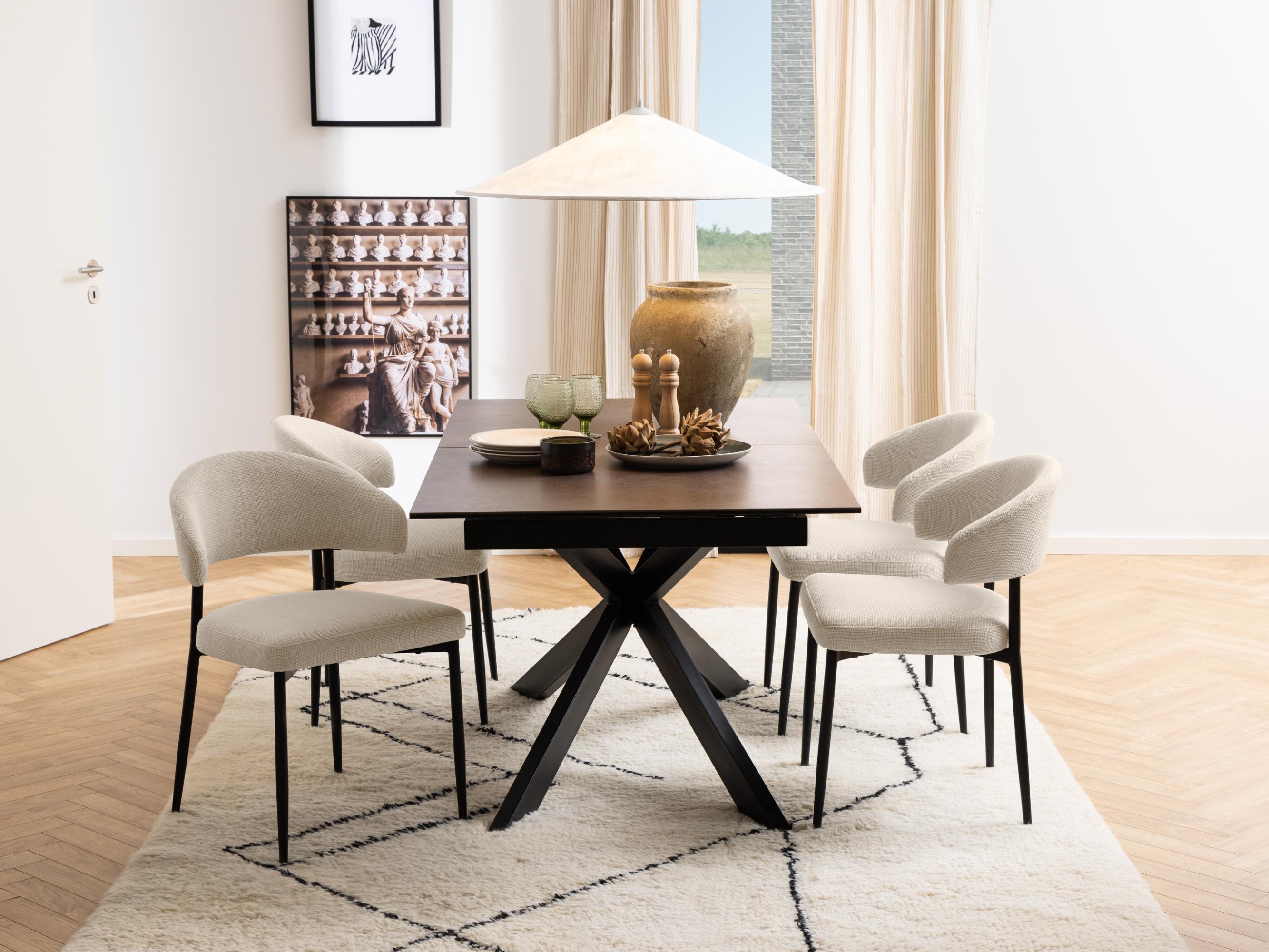 Mesa Norsica 685 (Negro + Marrón)