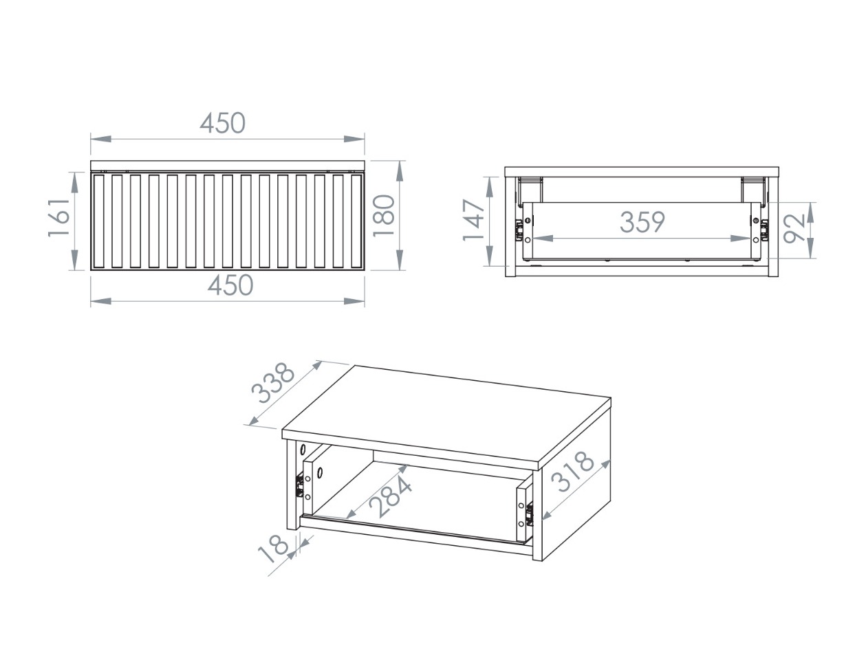 Mesilla de noche Marmeli 131