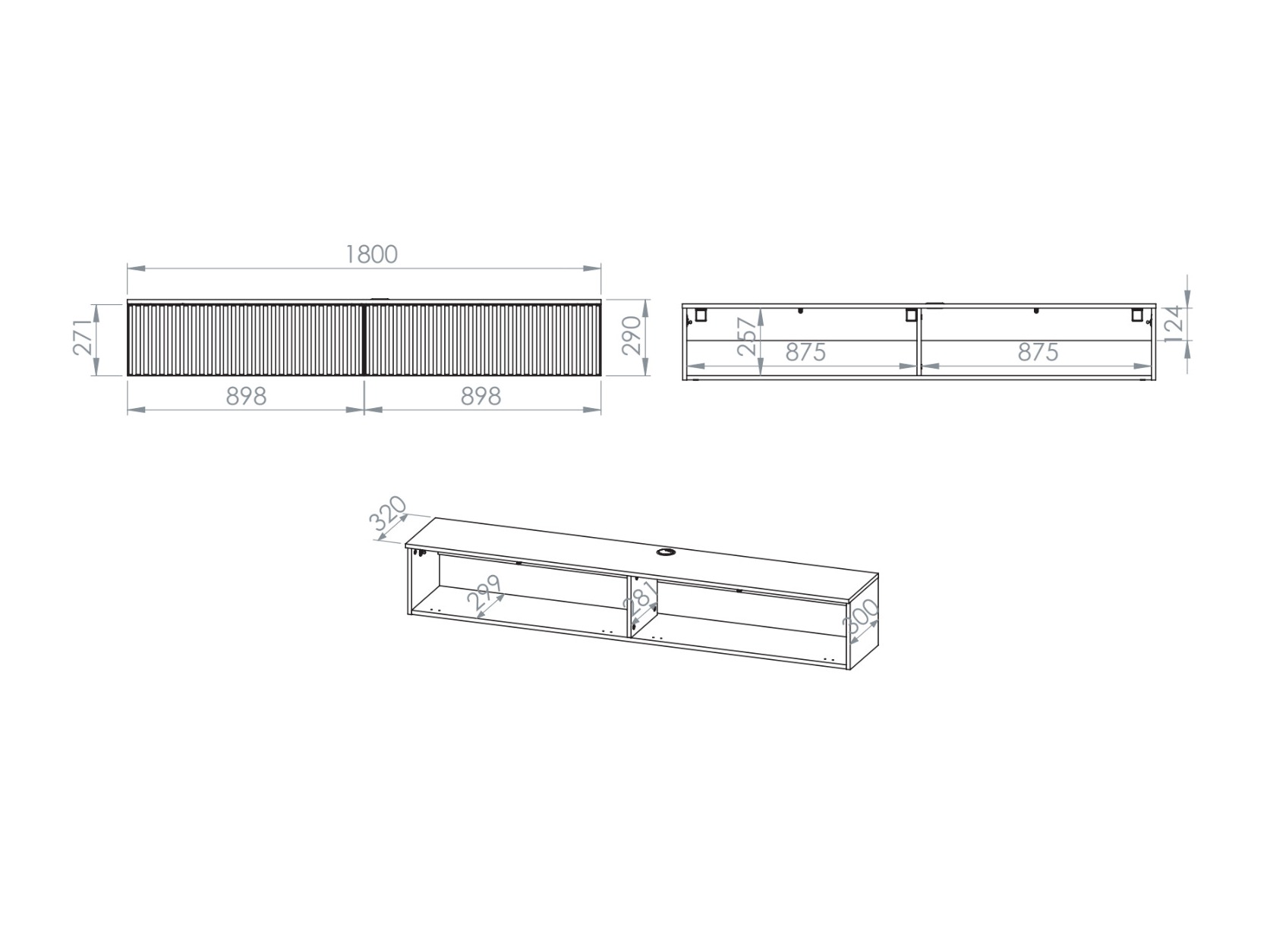 Mueble TV Marmeli 132