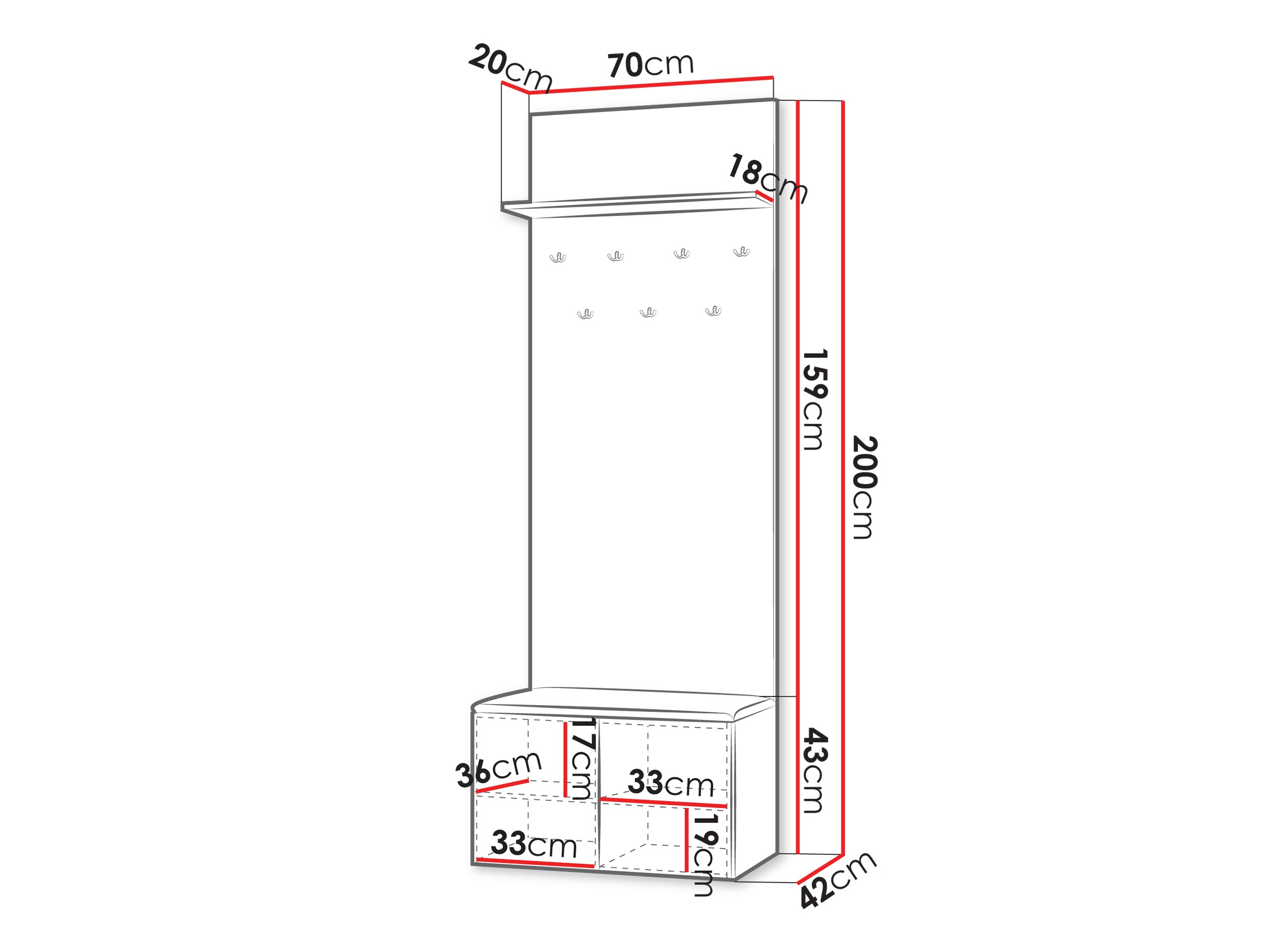 Conjunto para recibidor Comfivo 561