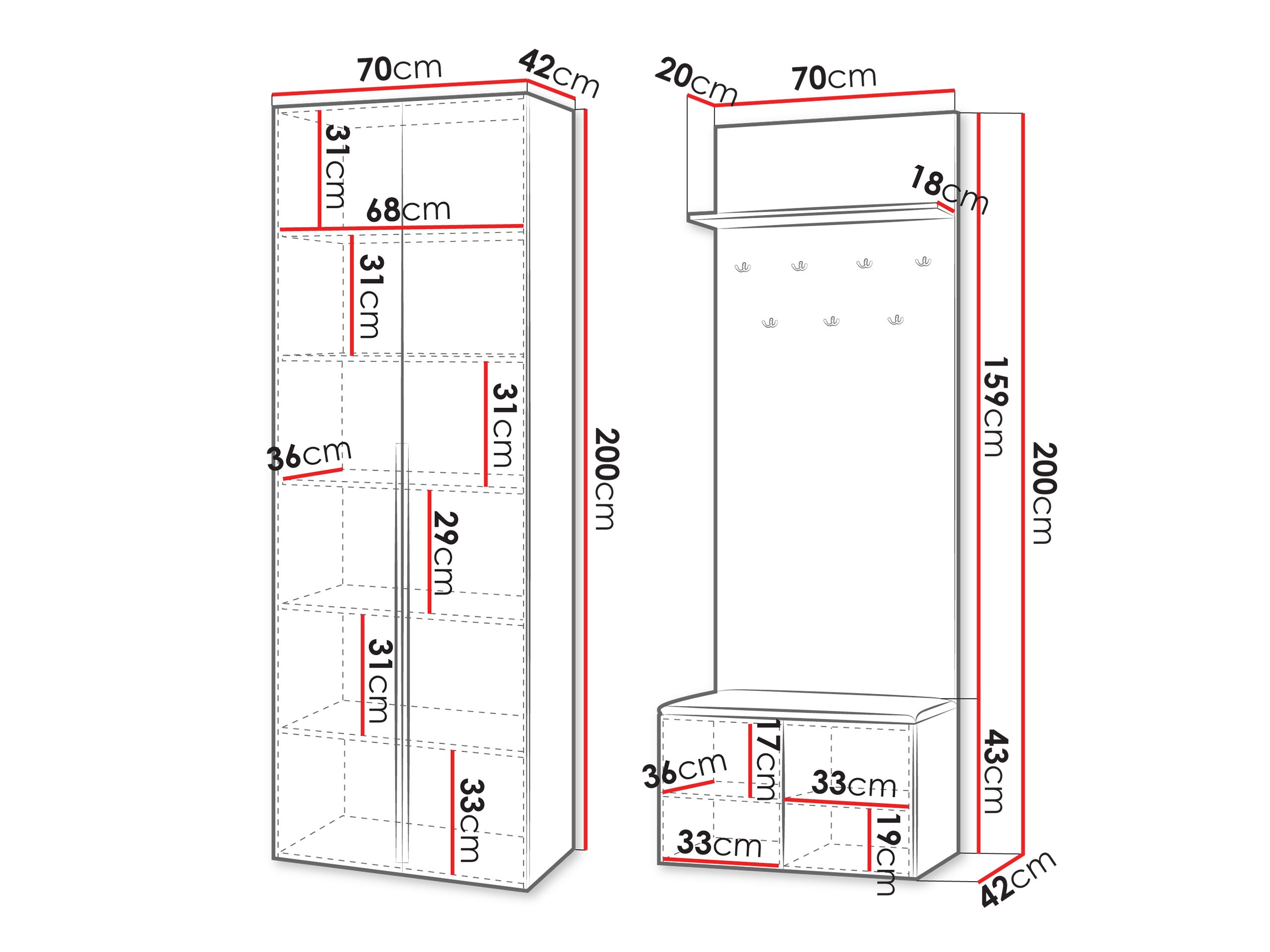 Conjunto para recibidor Comfivo 562