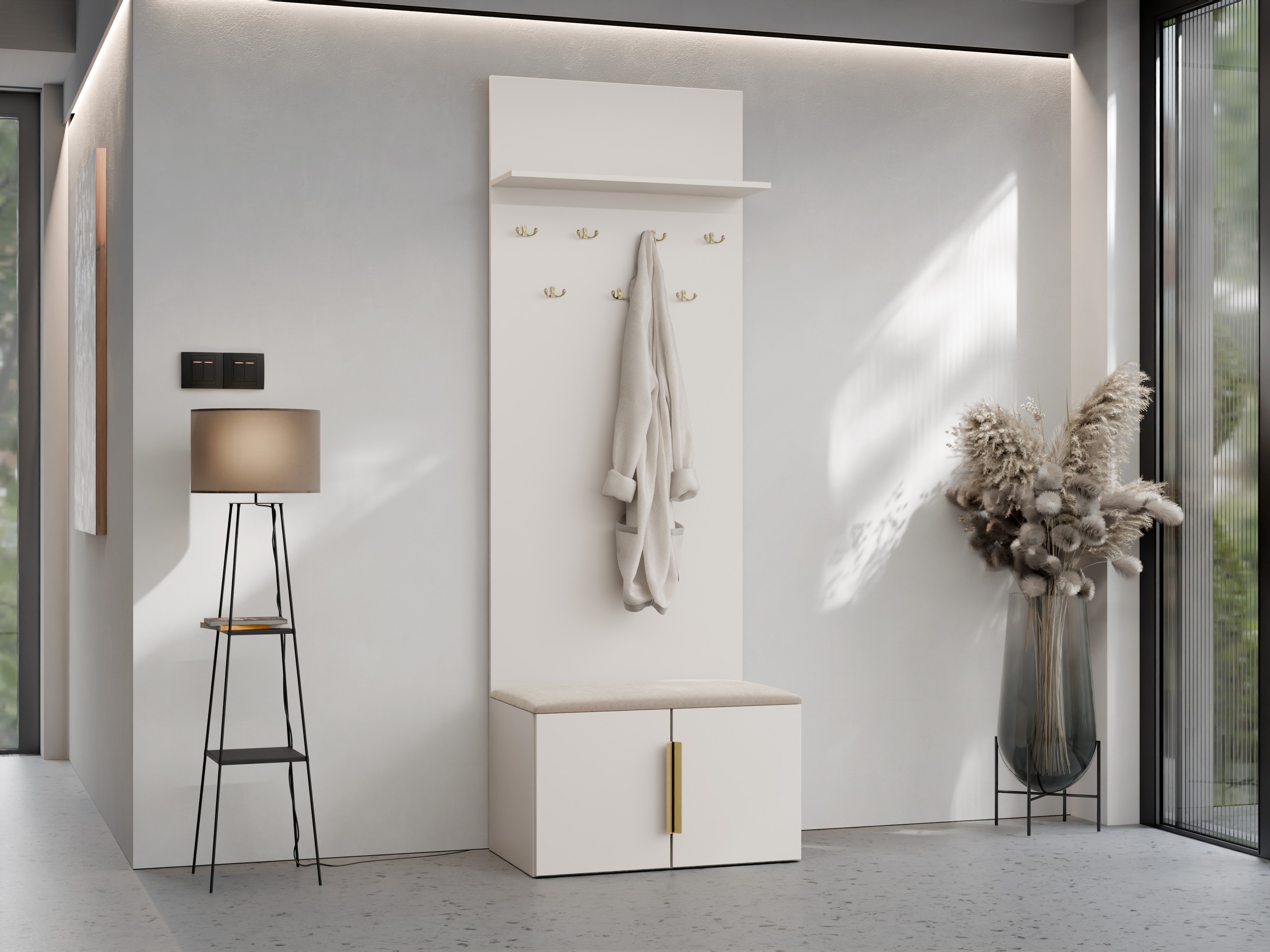 Conjunto para recibidor Comfivo Auditor (Beige)