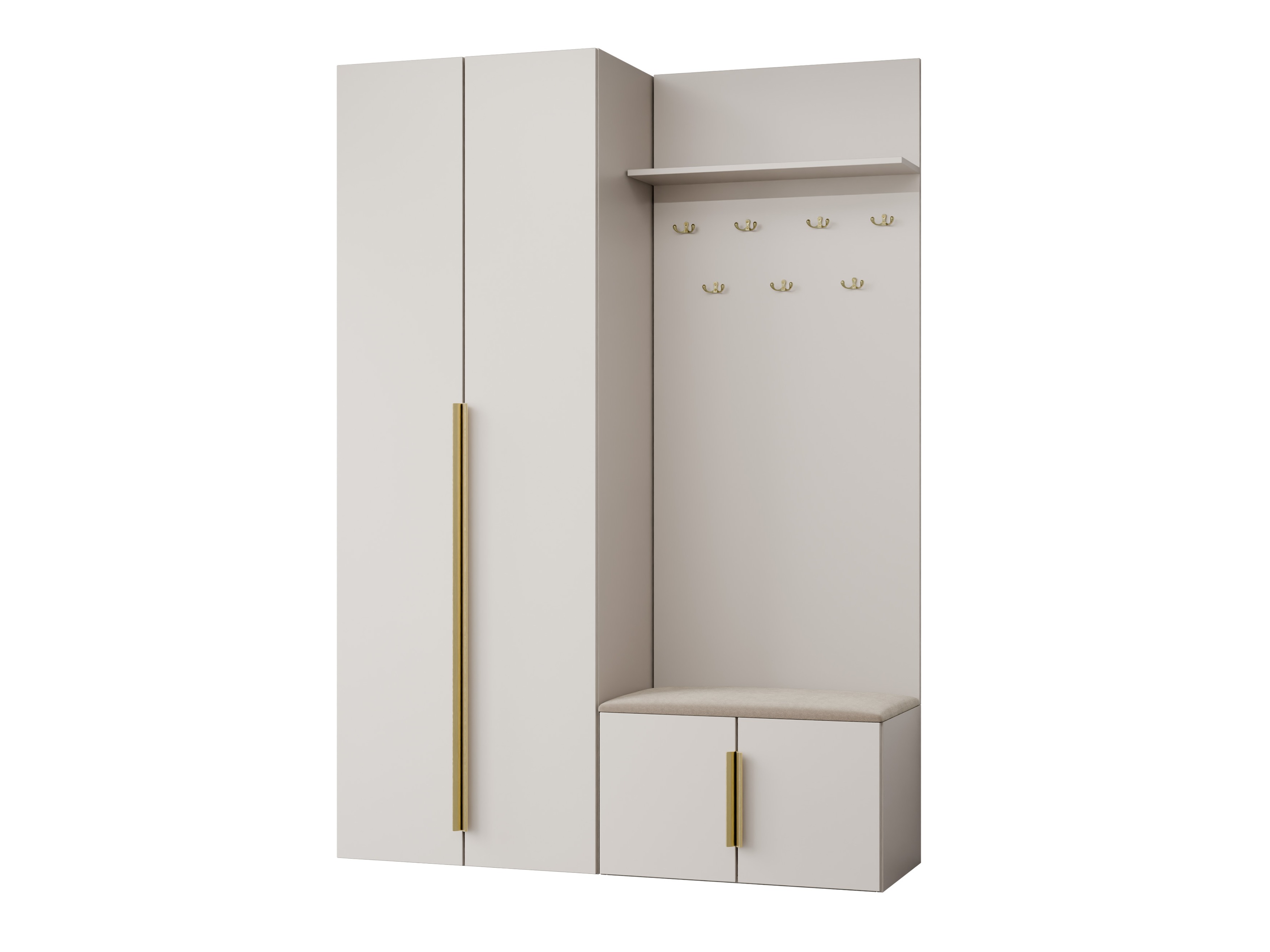 Conjunto para recibidor Comfivo Auditor I (Beige)