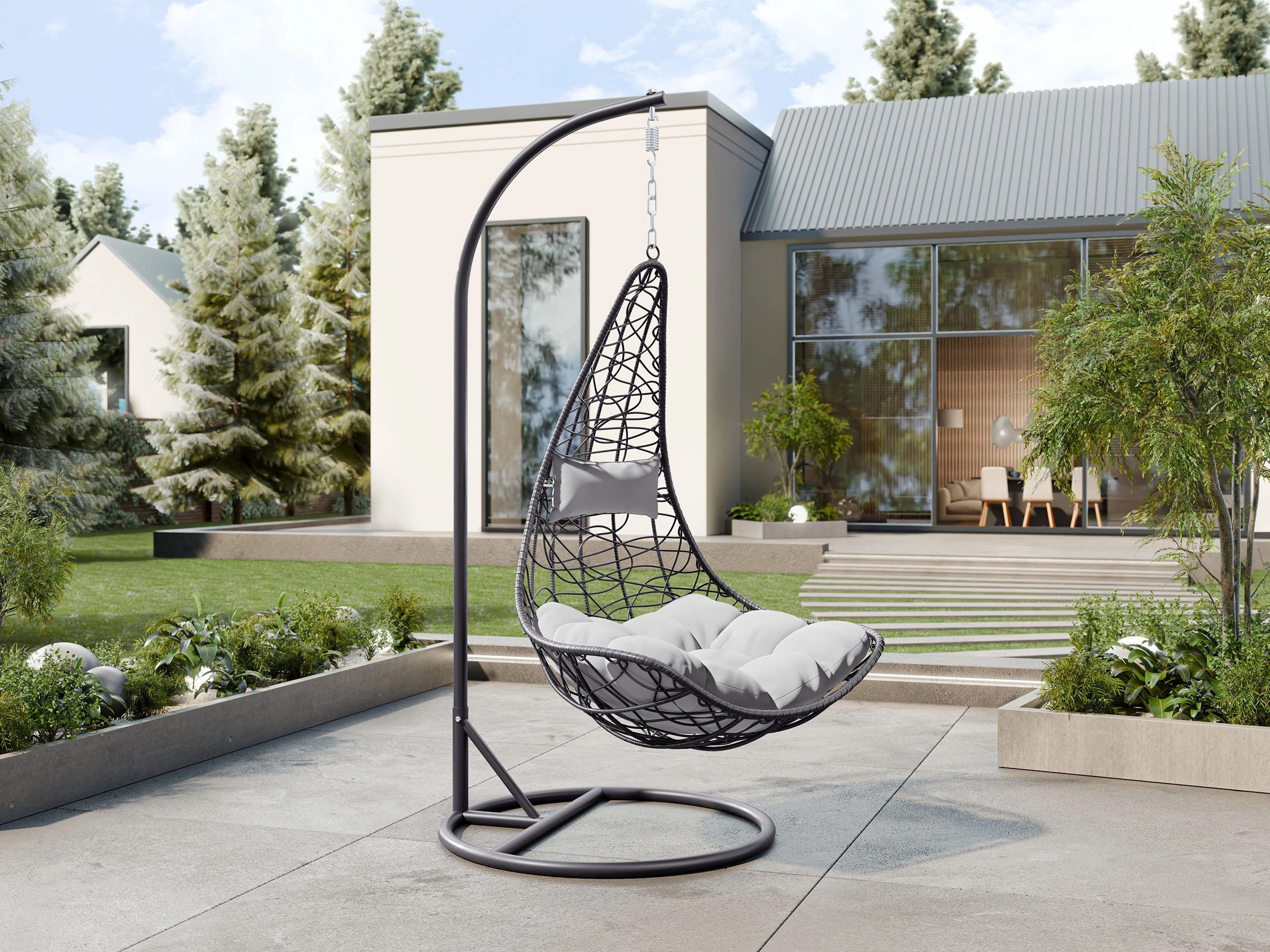 Silla colgante Comfivo Figae (Gris)