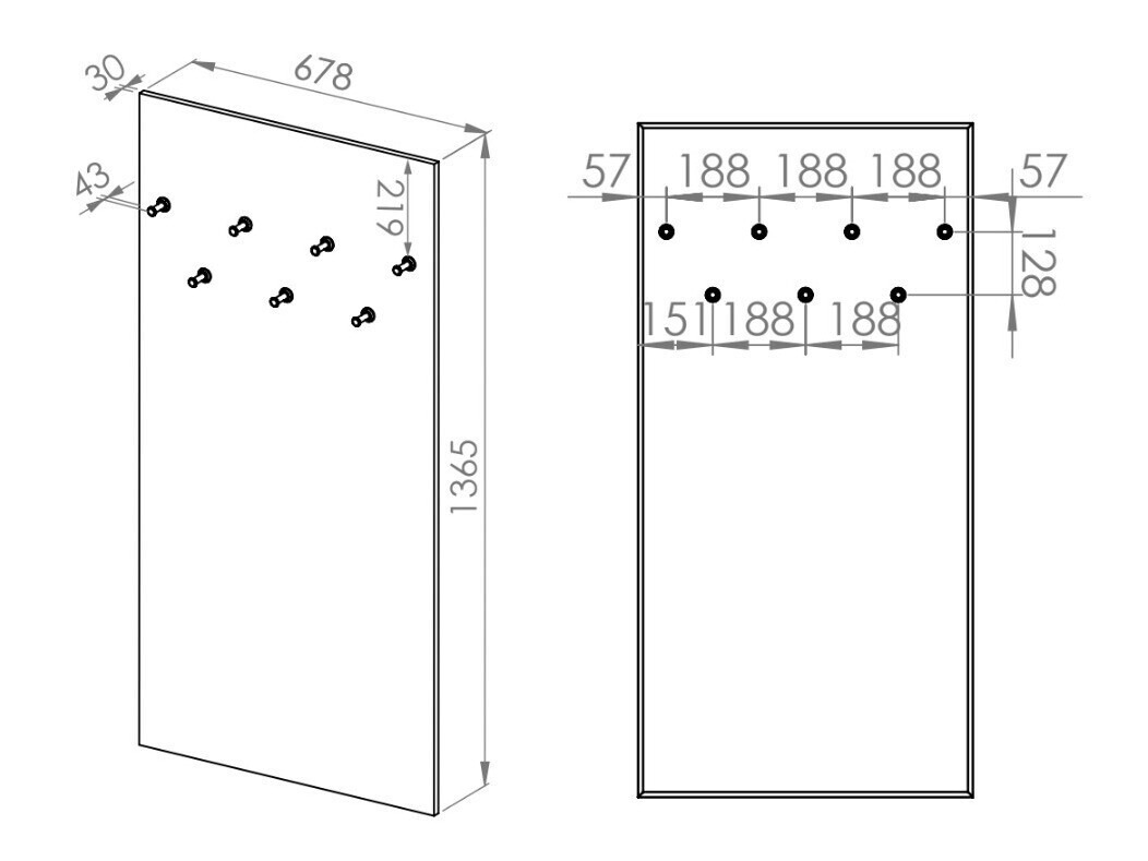 Conjunto para recibidor Marmeli 133