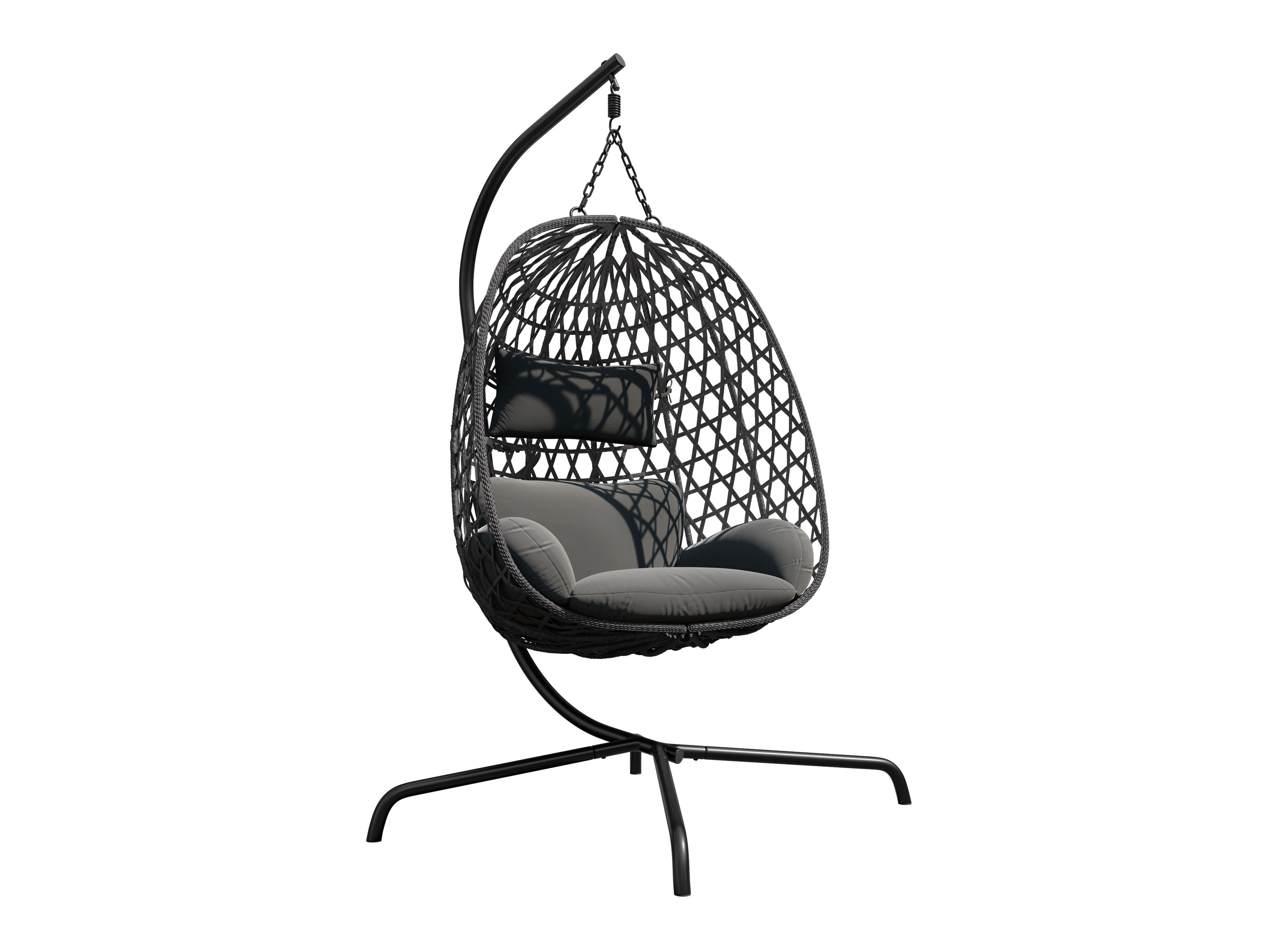 Silla colgante Magistra (Gris oscuro + Negro)