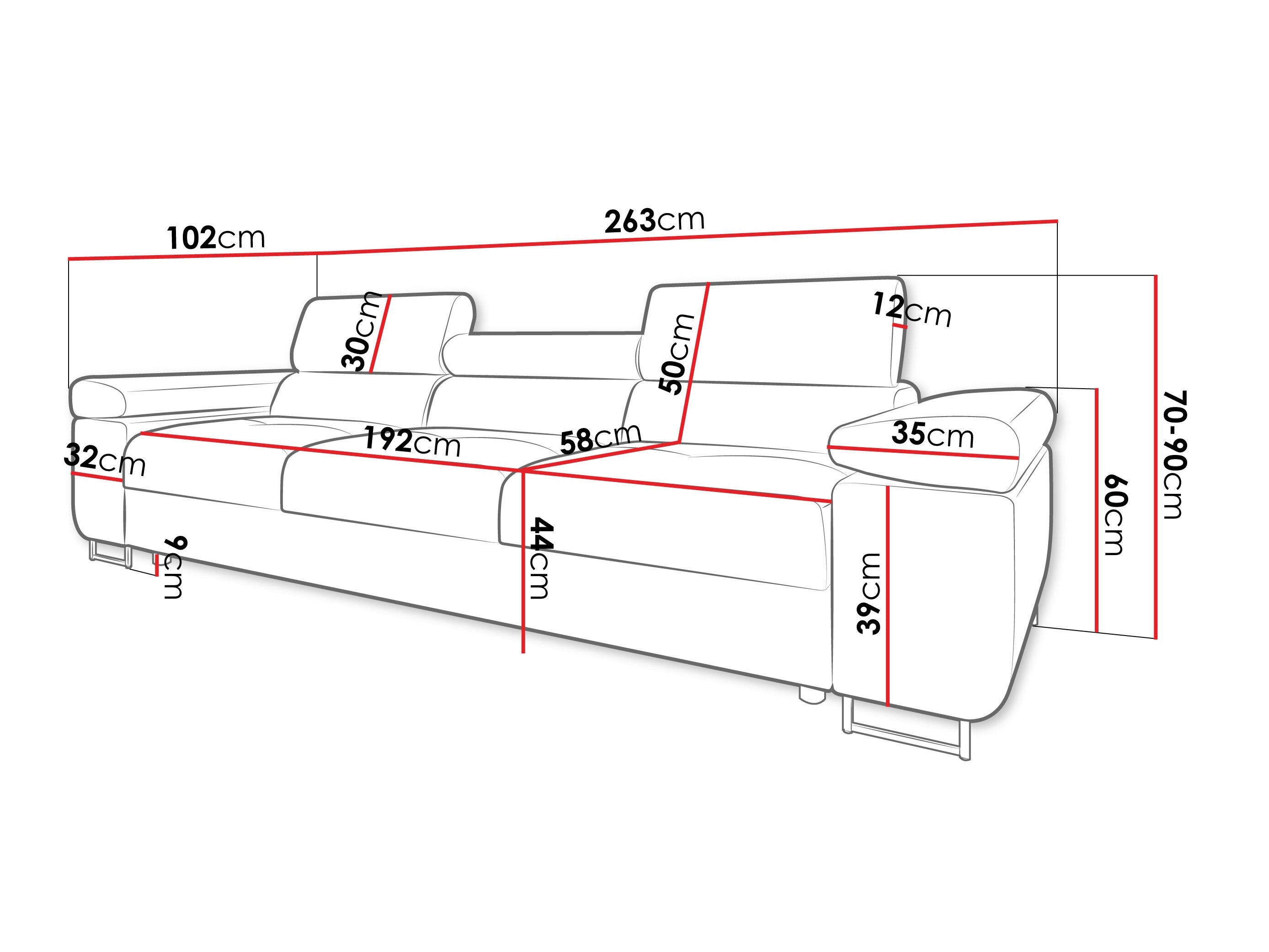 Sofá SP6771 con un pequeño defecto