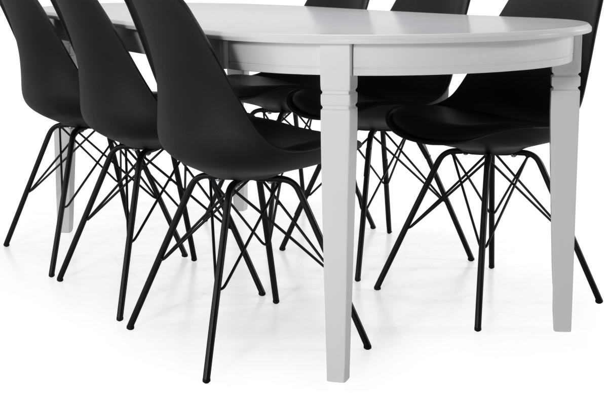 Conjunto de comedor Provo 108 (Negro)