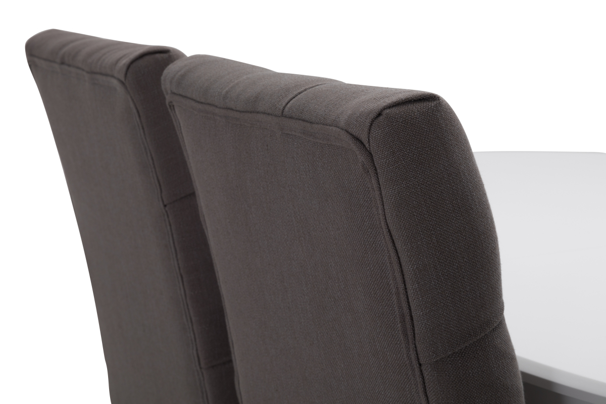 Conjunto de comedor Provo 114 (Gris + Blanco)