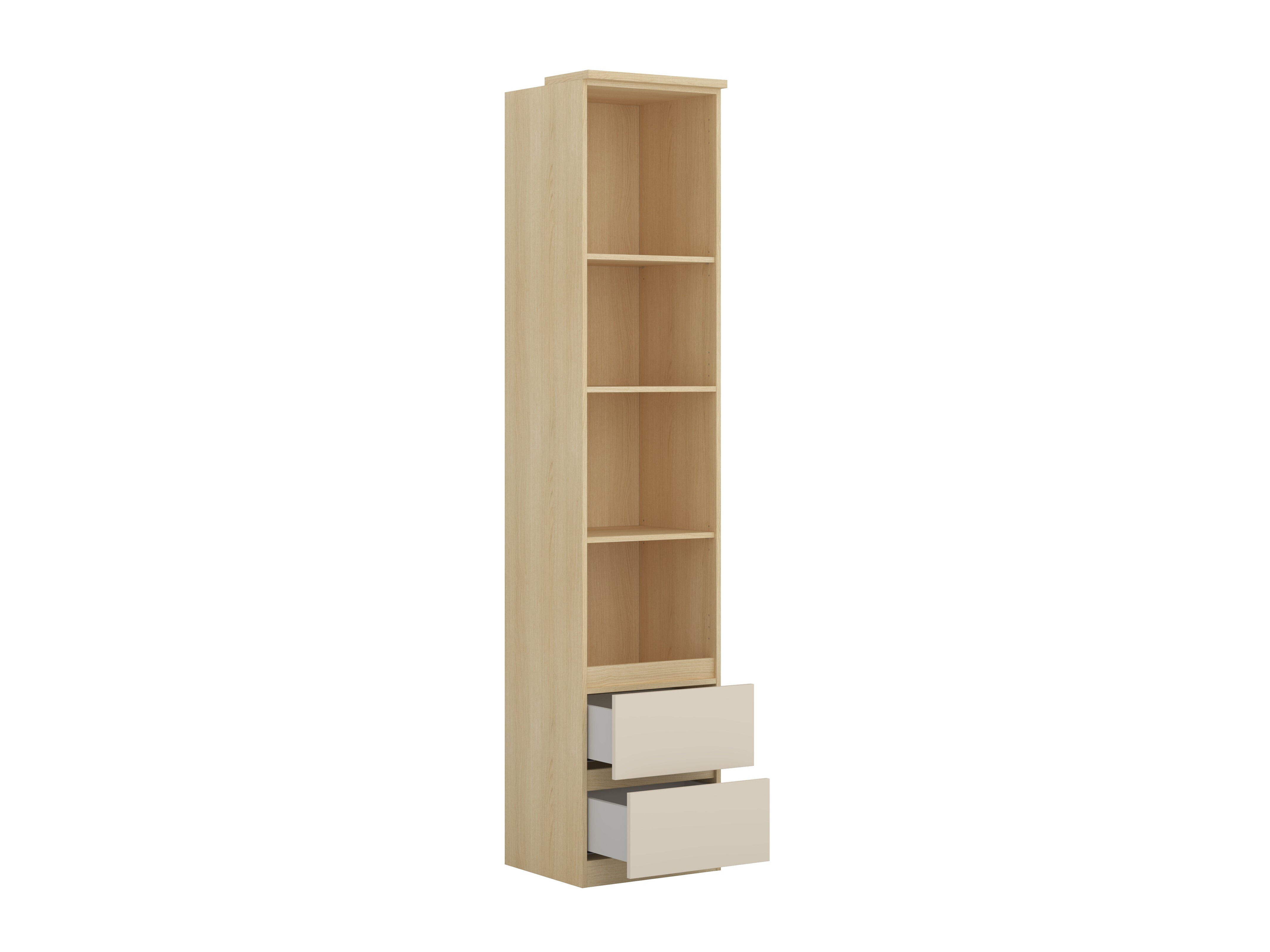 Conjunto de dormitorio Nolcala 124 (Roble + Beige)