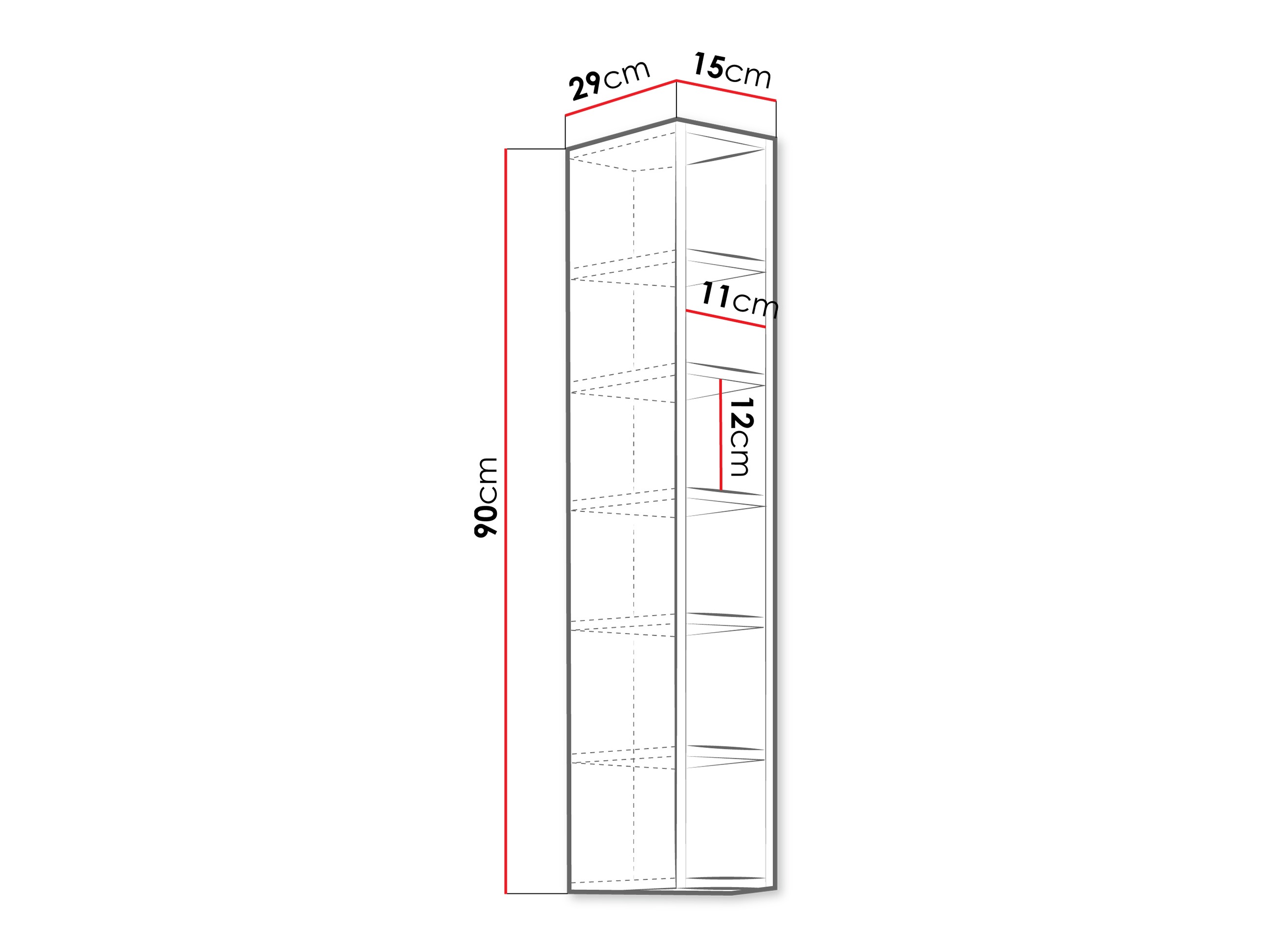 Estantería de pared Sole 105