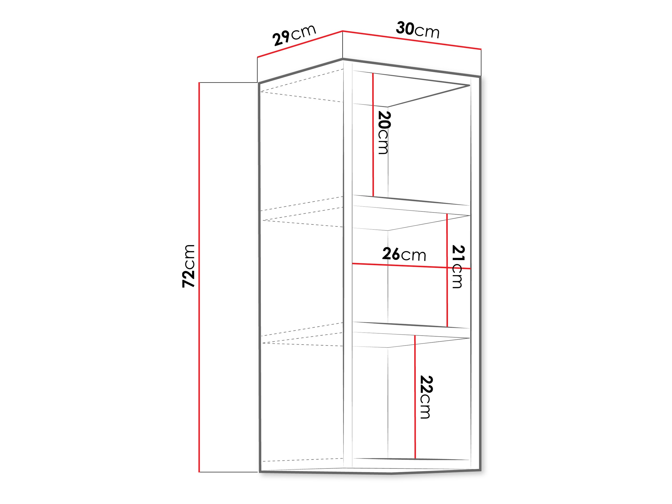 Estantería de pared Sole 108