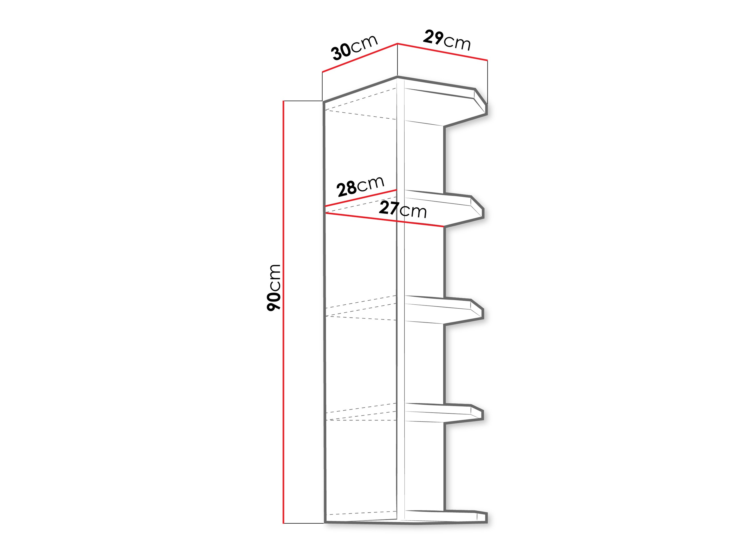 Estantería de pared Sole 111