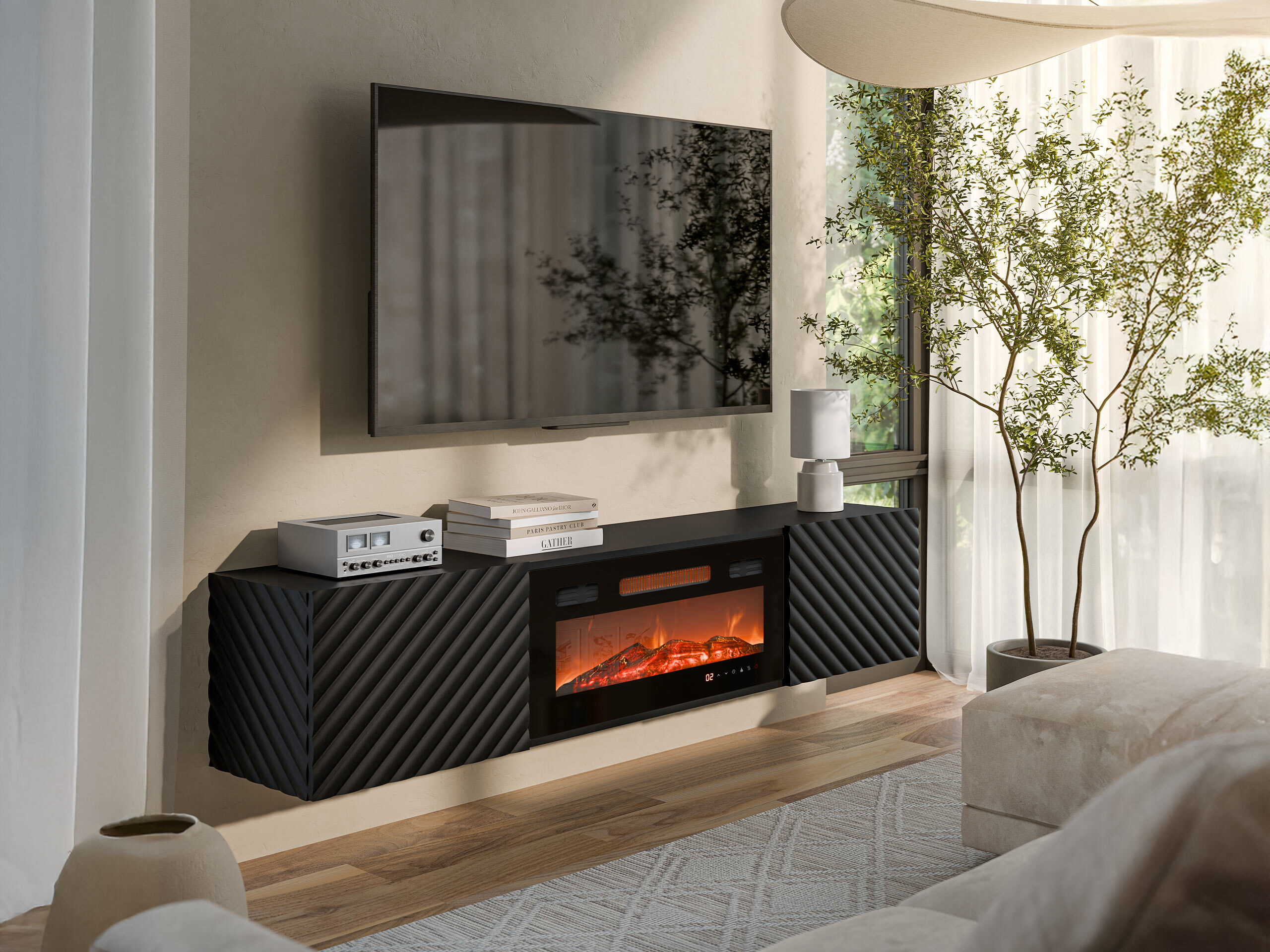 Mueble TV Charlotte 207 (Negro)