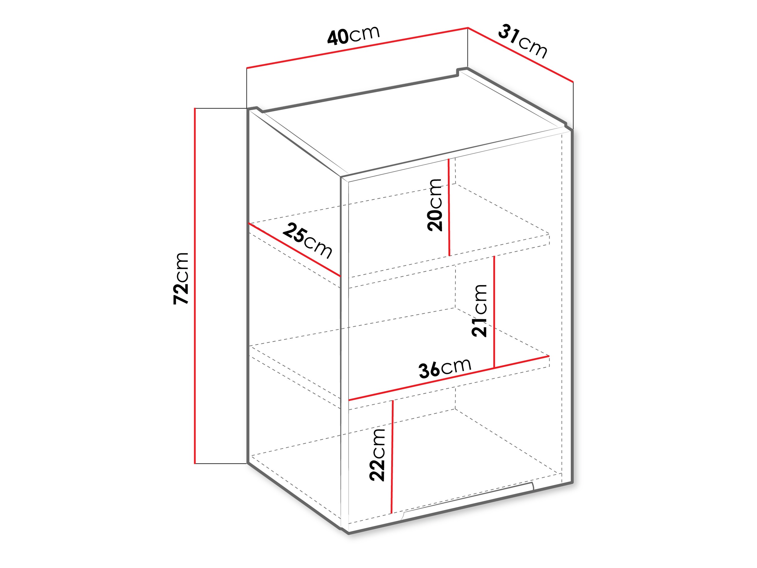 Armario de pared modular Sole 117