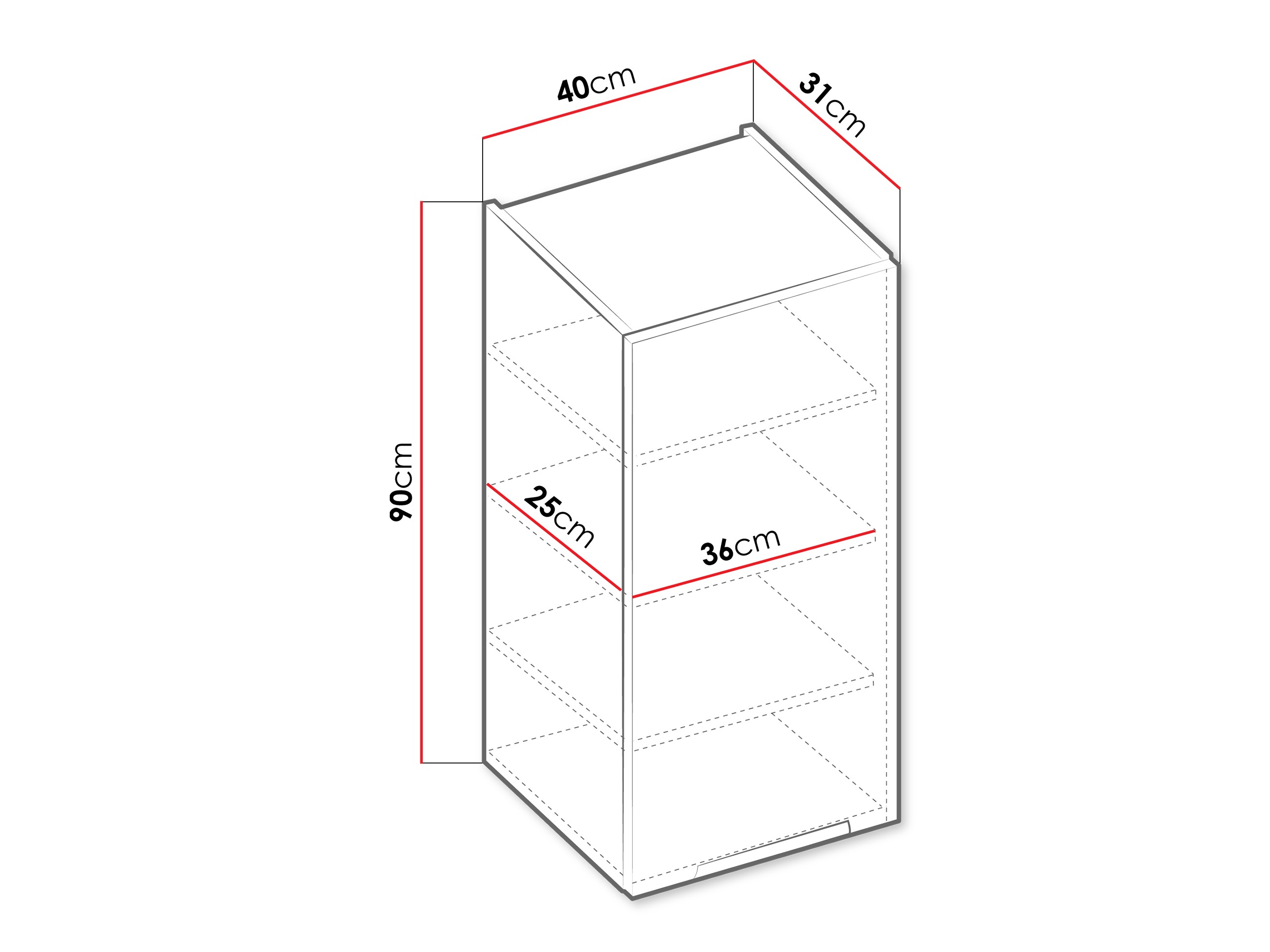 Armario de pared modular Sole 118