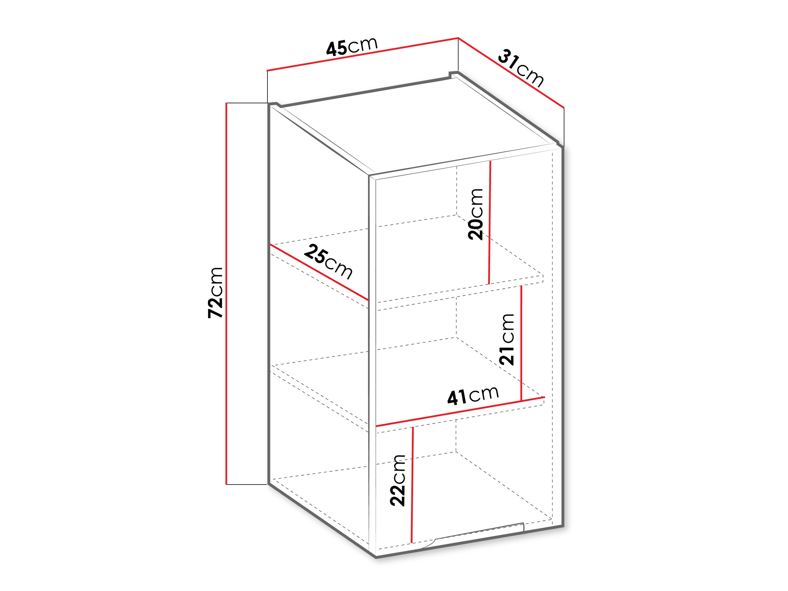 Armario de pared modular Sole 119