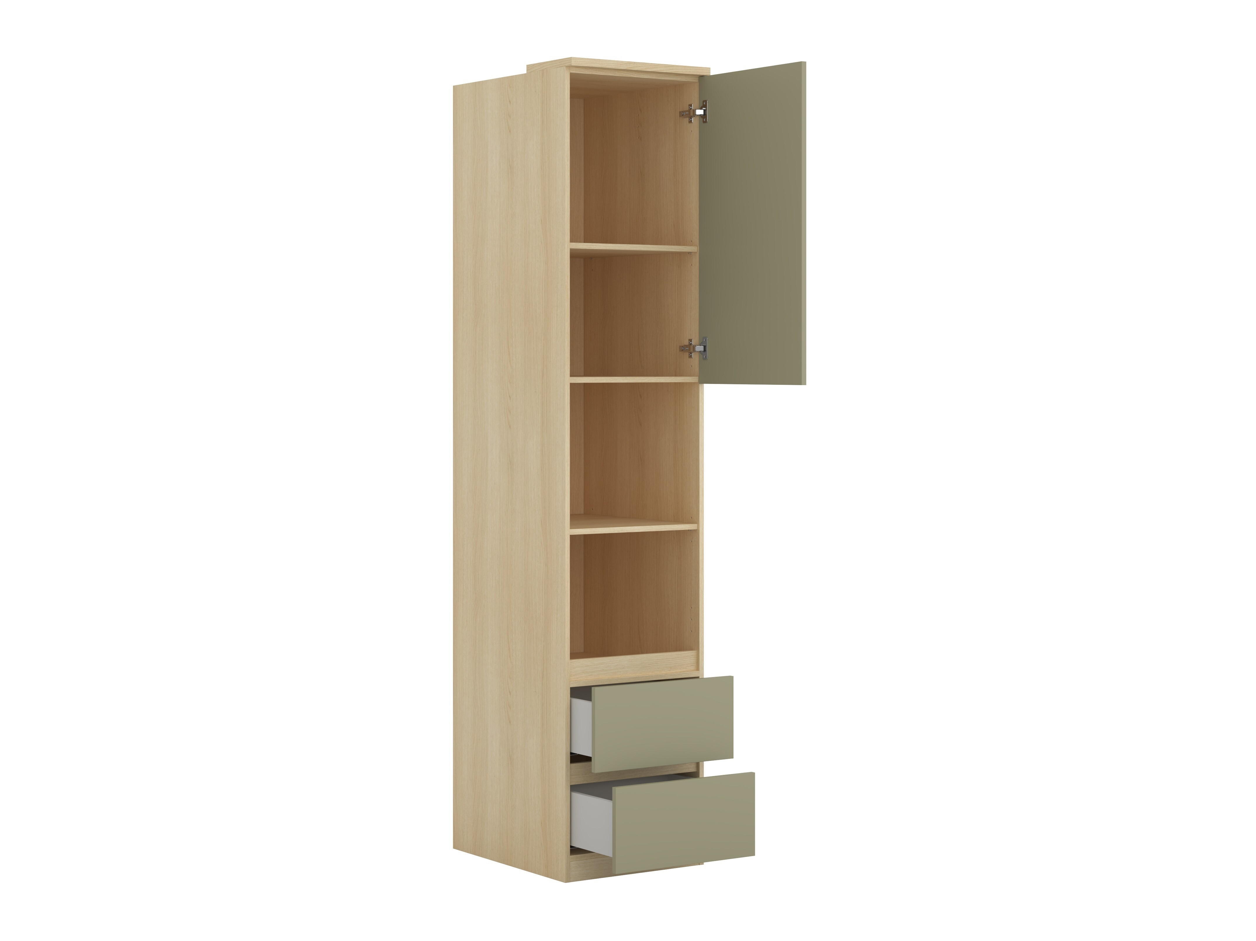 Conjunto de dormitorio Nolcala 126 (Roble + Eucalipto)