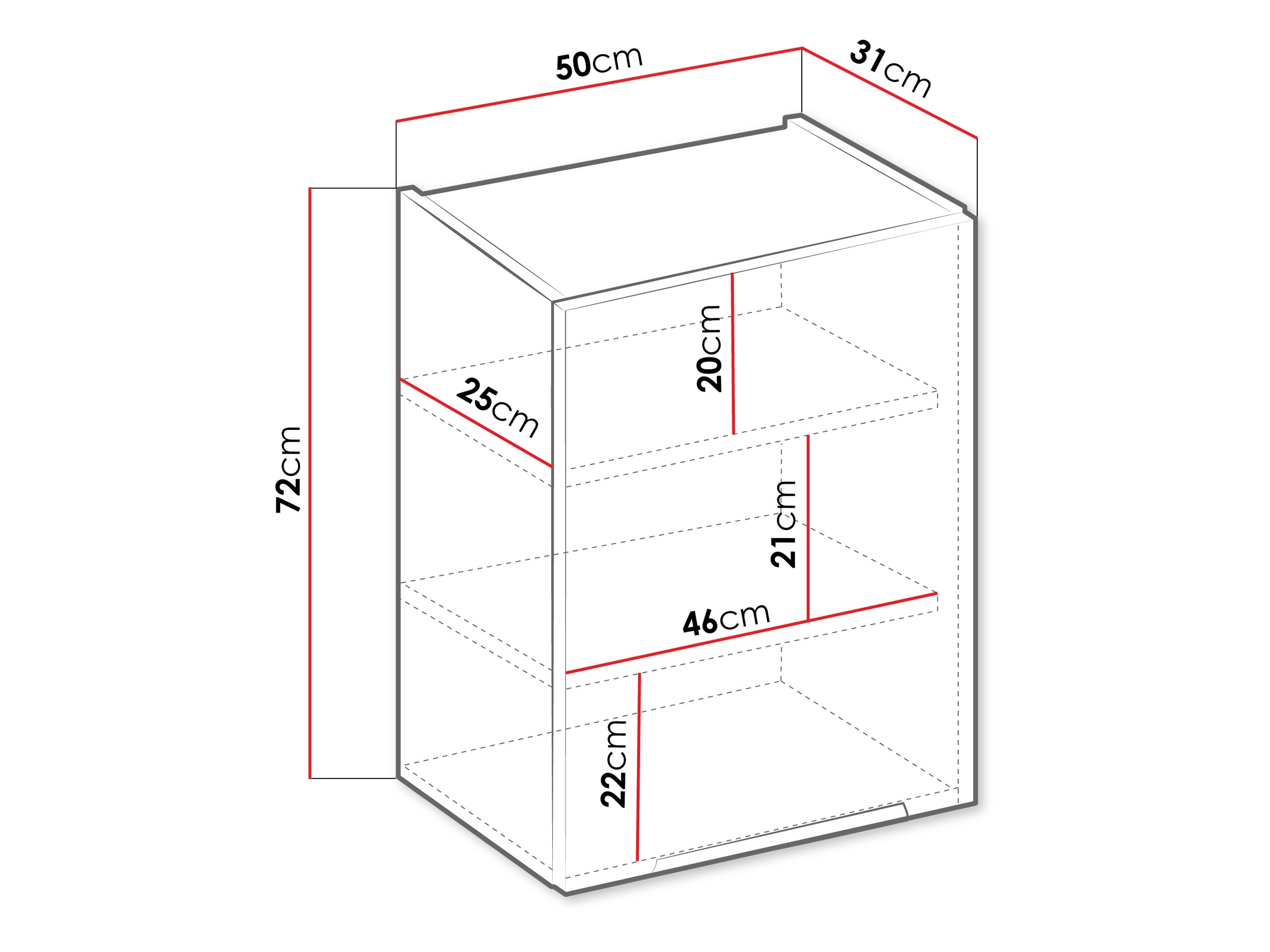 Armario de pared modular Sole 122