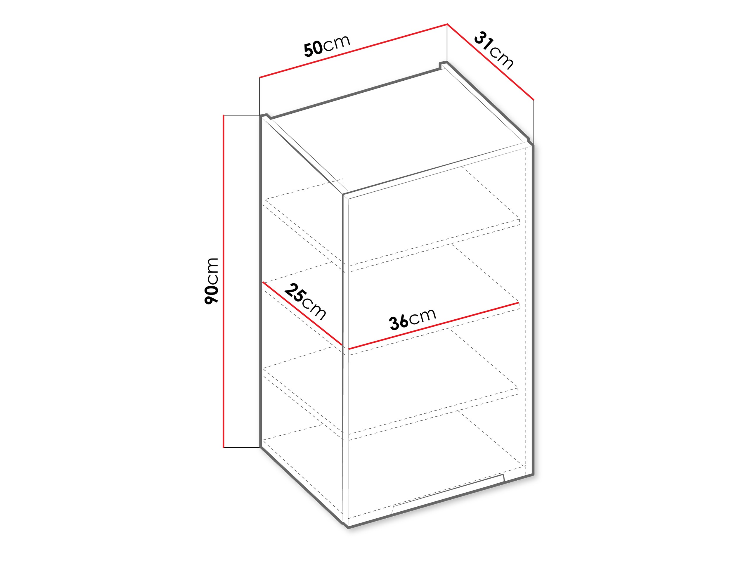 Armario de pared modular Sole 123