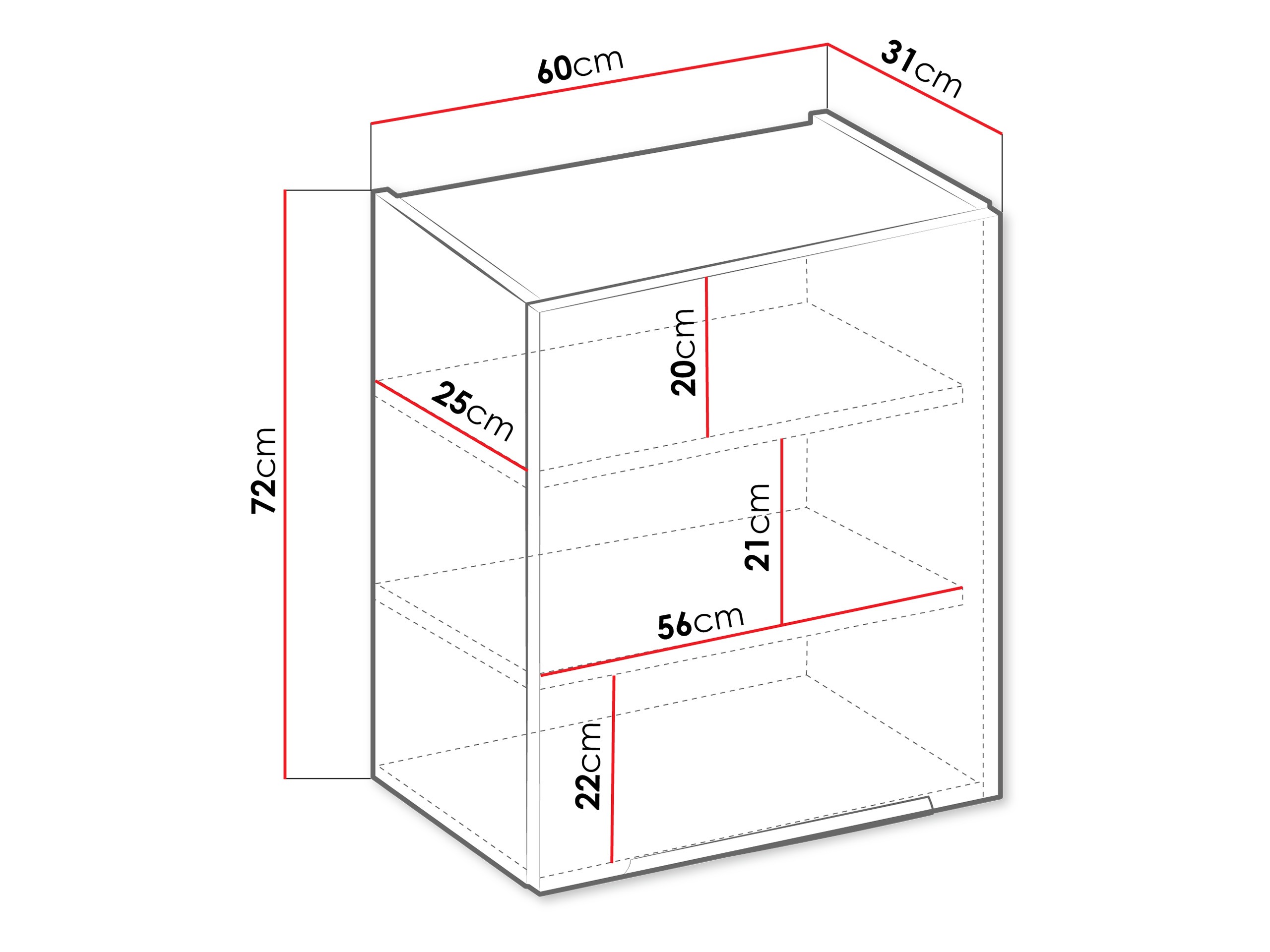 Armario de pared modular Sole 136