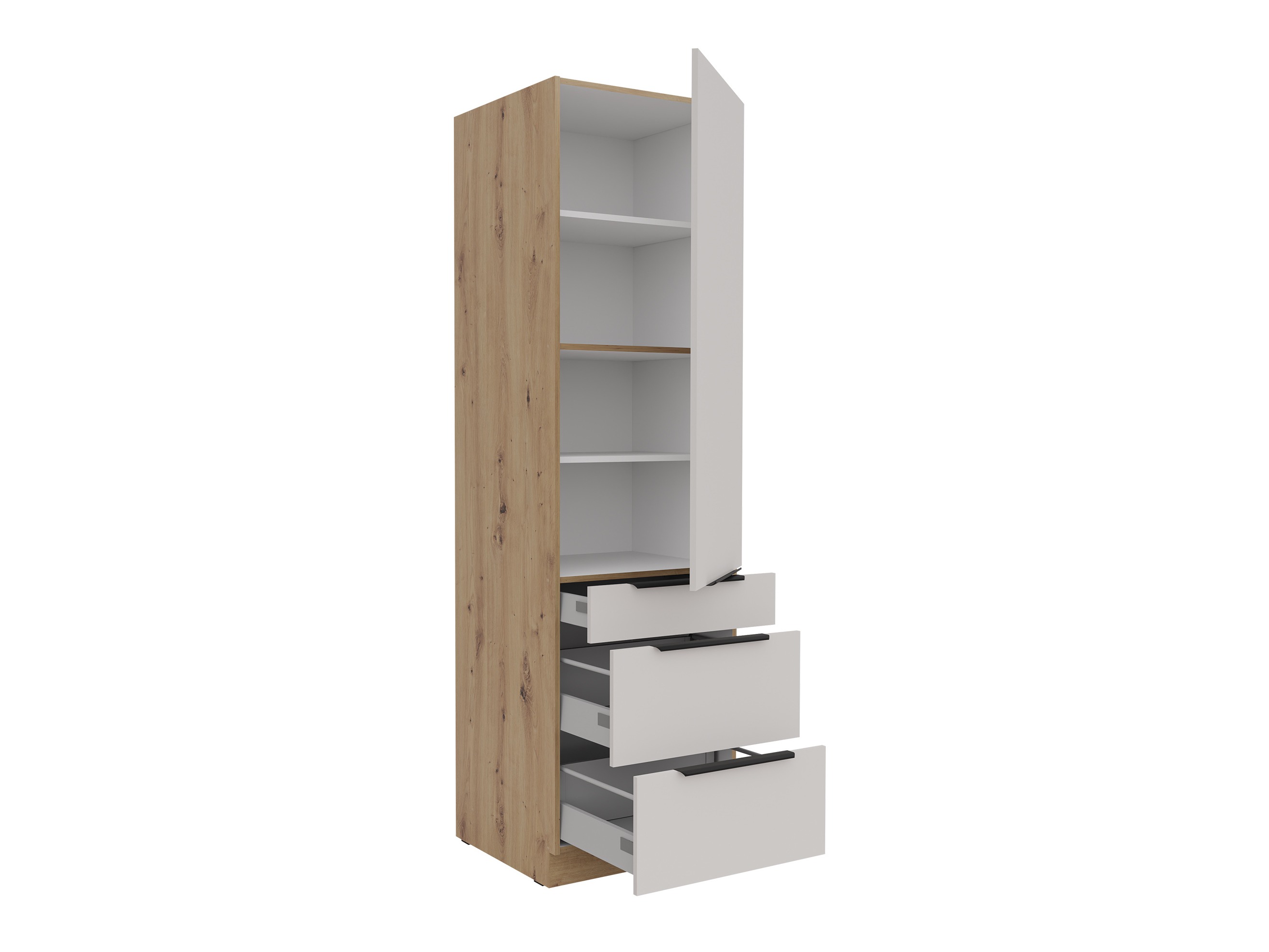 Mueble modular con cajón y puertas. Sole 132