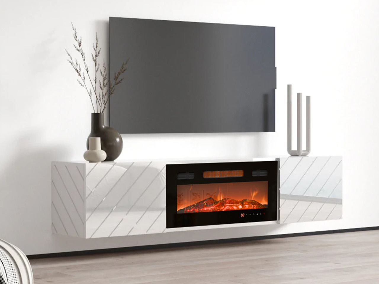 Mueble TV Mensura (Blanco + Negro)