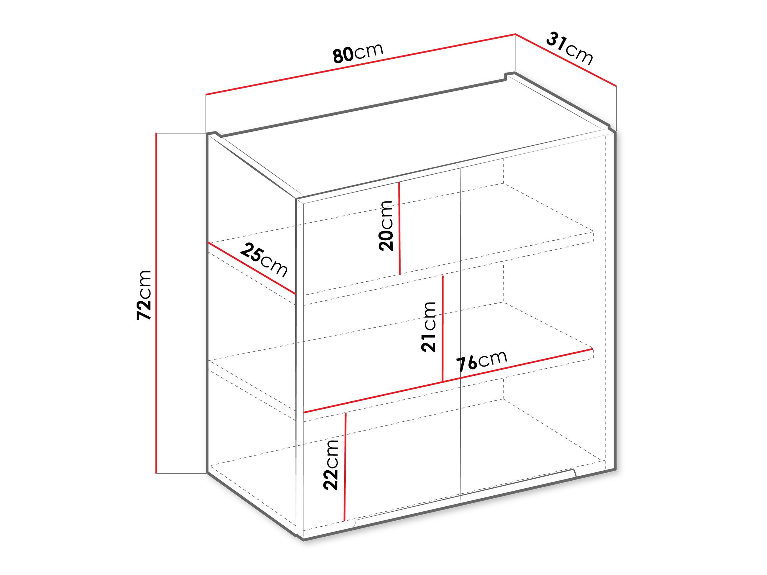 Armario de pared modular Sole 148