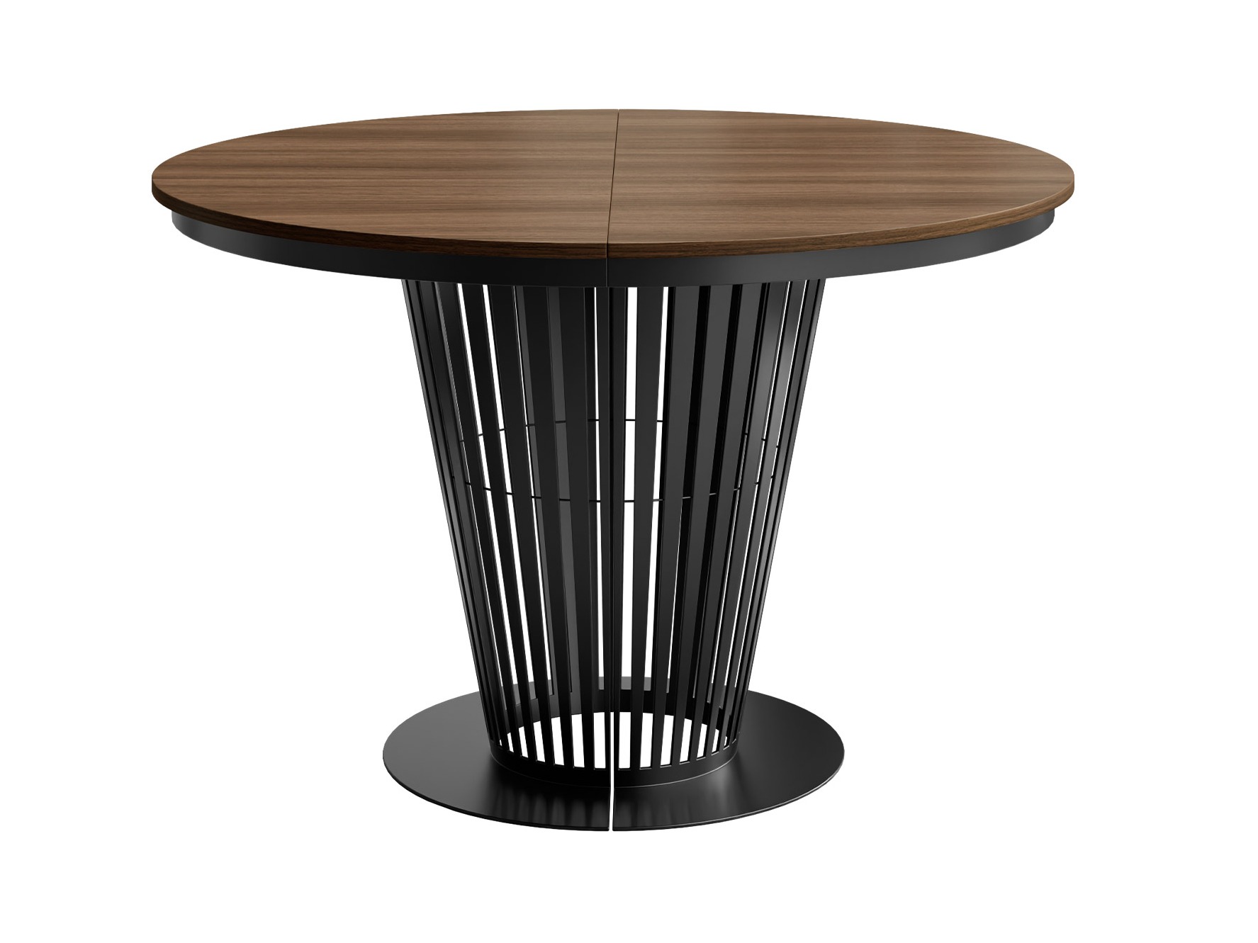 Mesa Oswego 179 (Negro + Nogal oscuro)