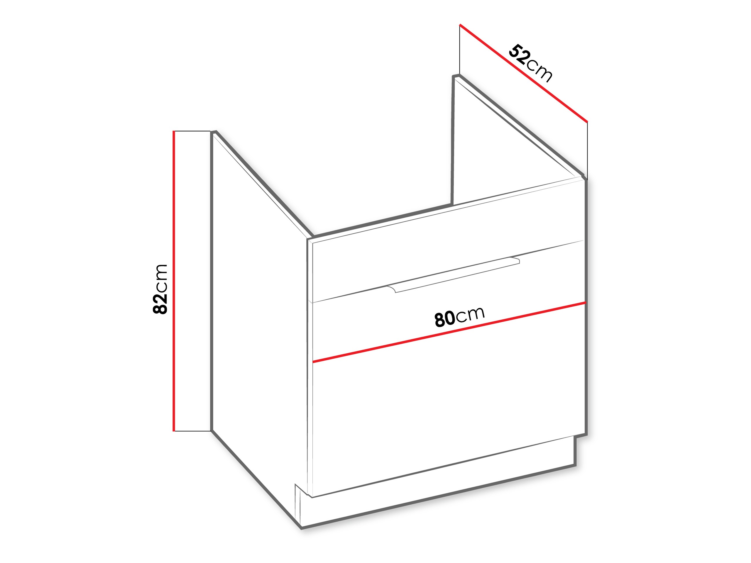 Mueble de lavabo modular con cajón Sole 152